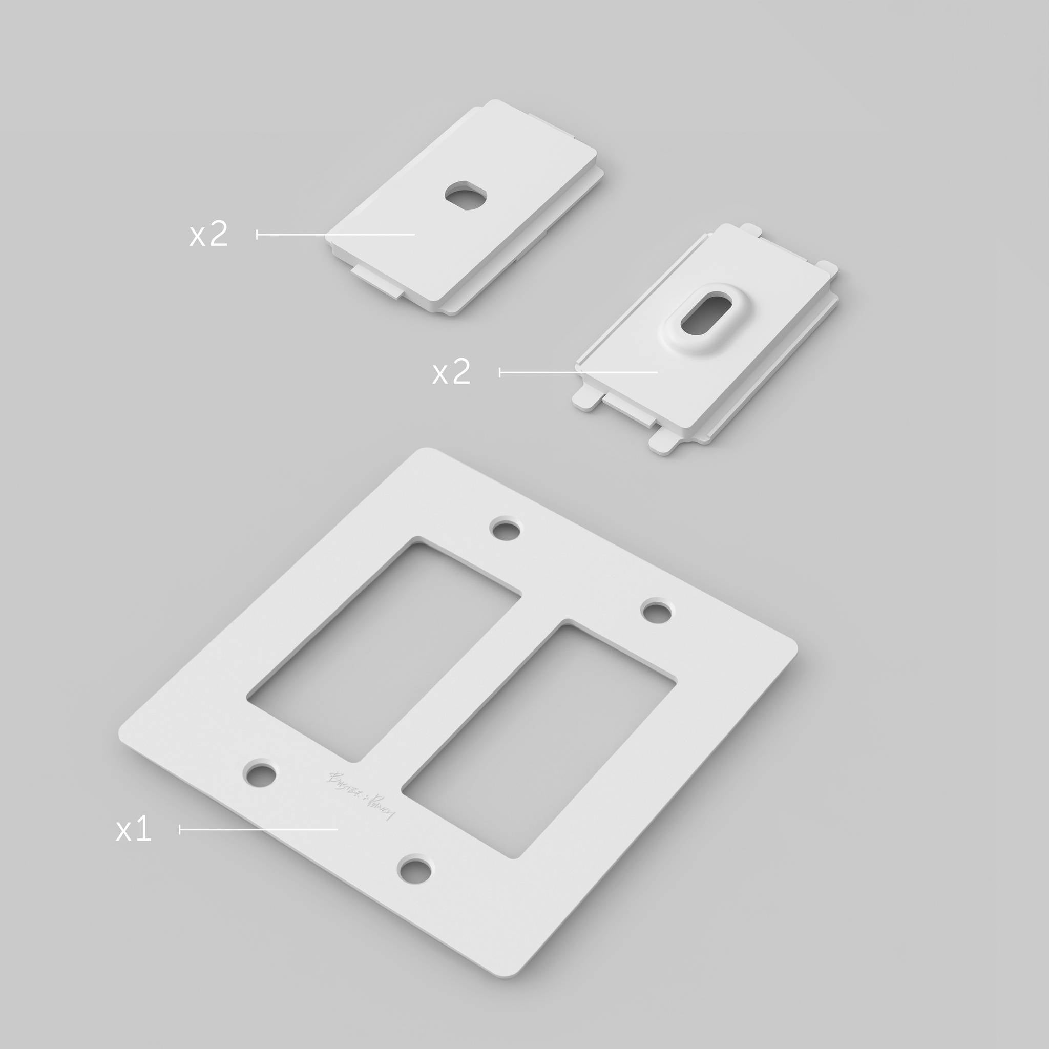 2G PLATE / POLYCARBONATE / WITH LOGO