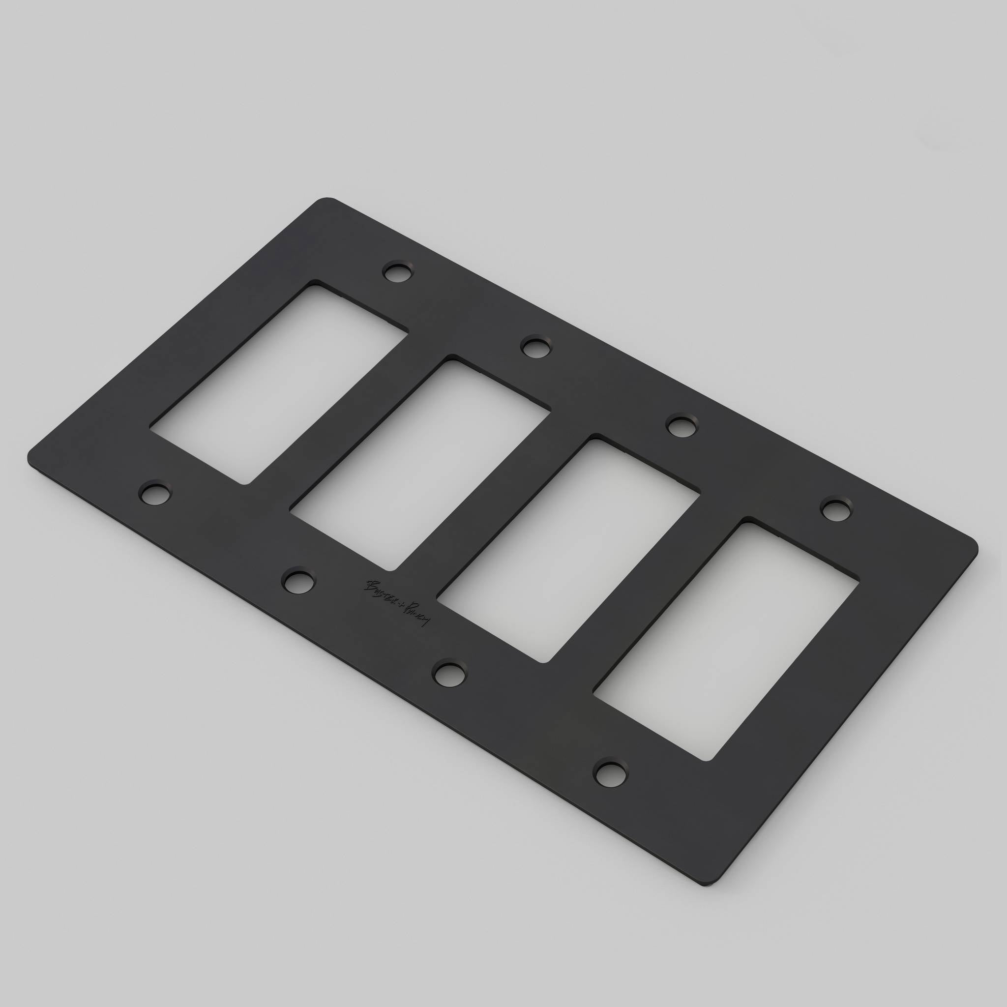 4G PLATE / POLYCARBONATE / WITH LOGO