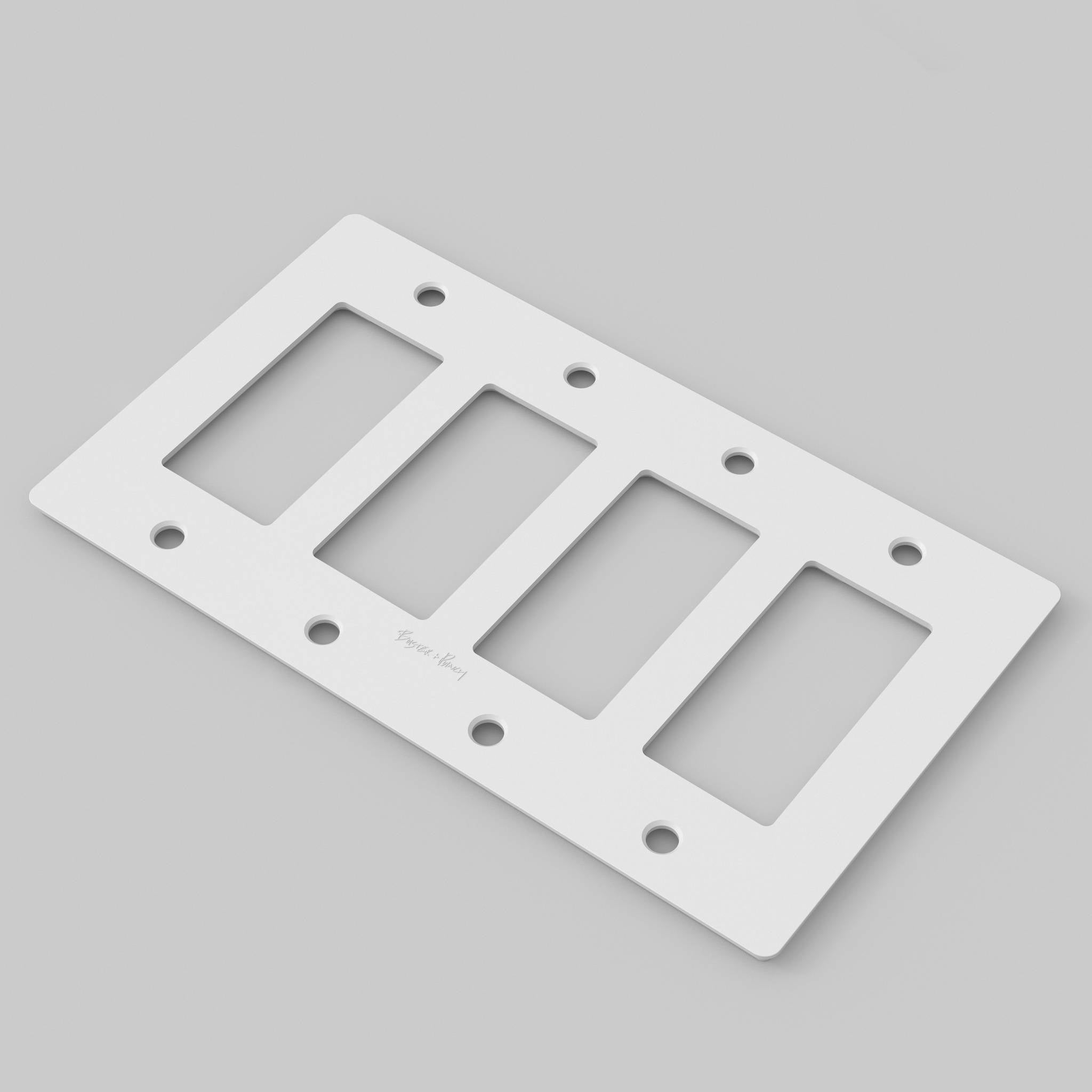 4G PLATE / POLYCARBONATE / WITH LOGO