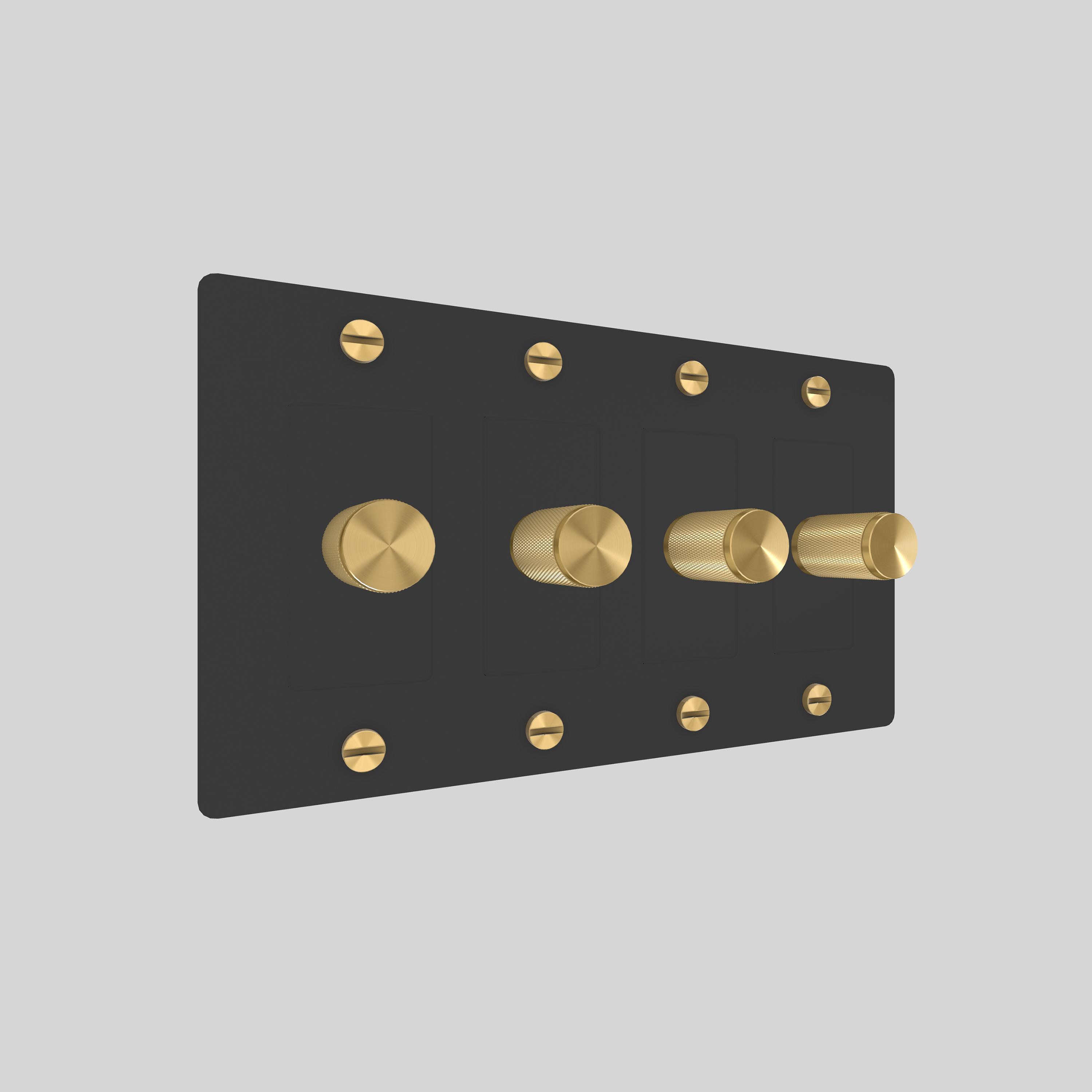 4G DIMMER / CROSS / WITHOUT LOGO / BLACK / BRASS