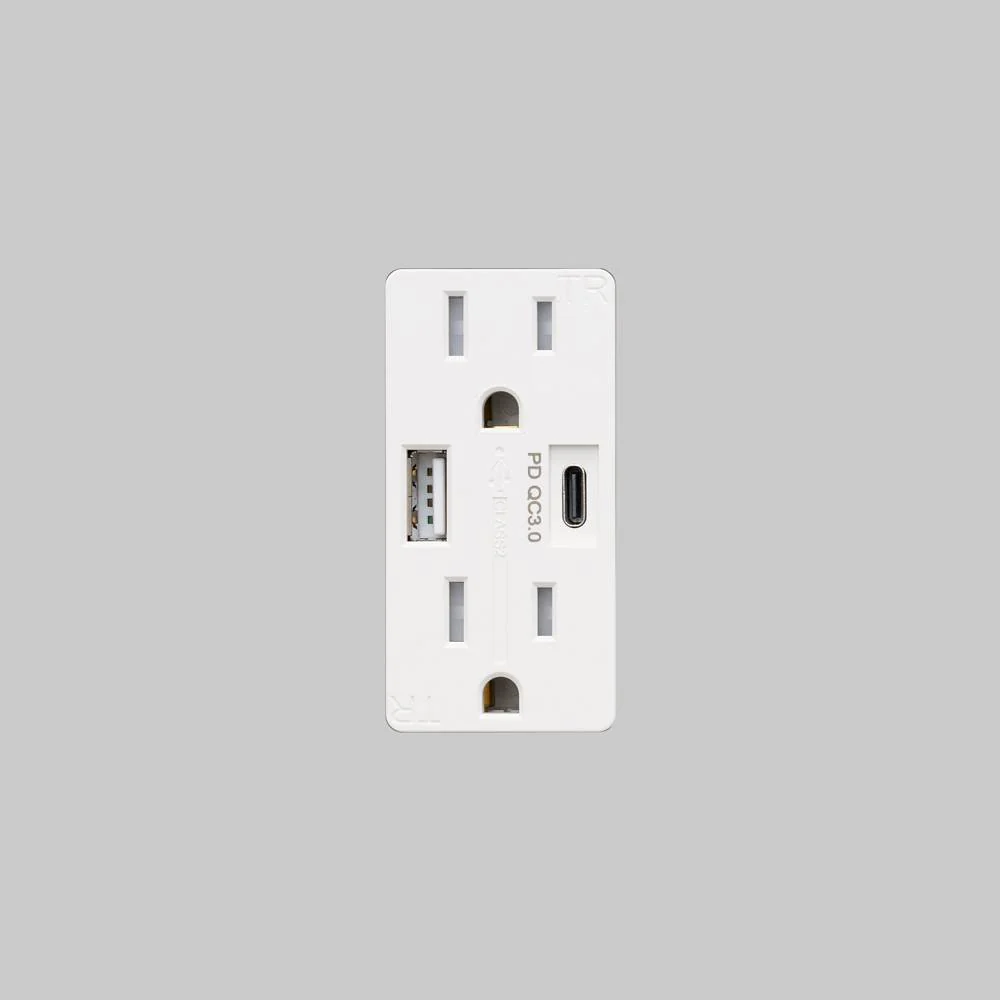 OUTLET MODULE / DUPLEX & 2 USB-A + C