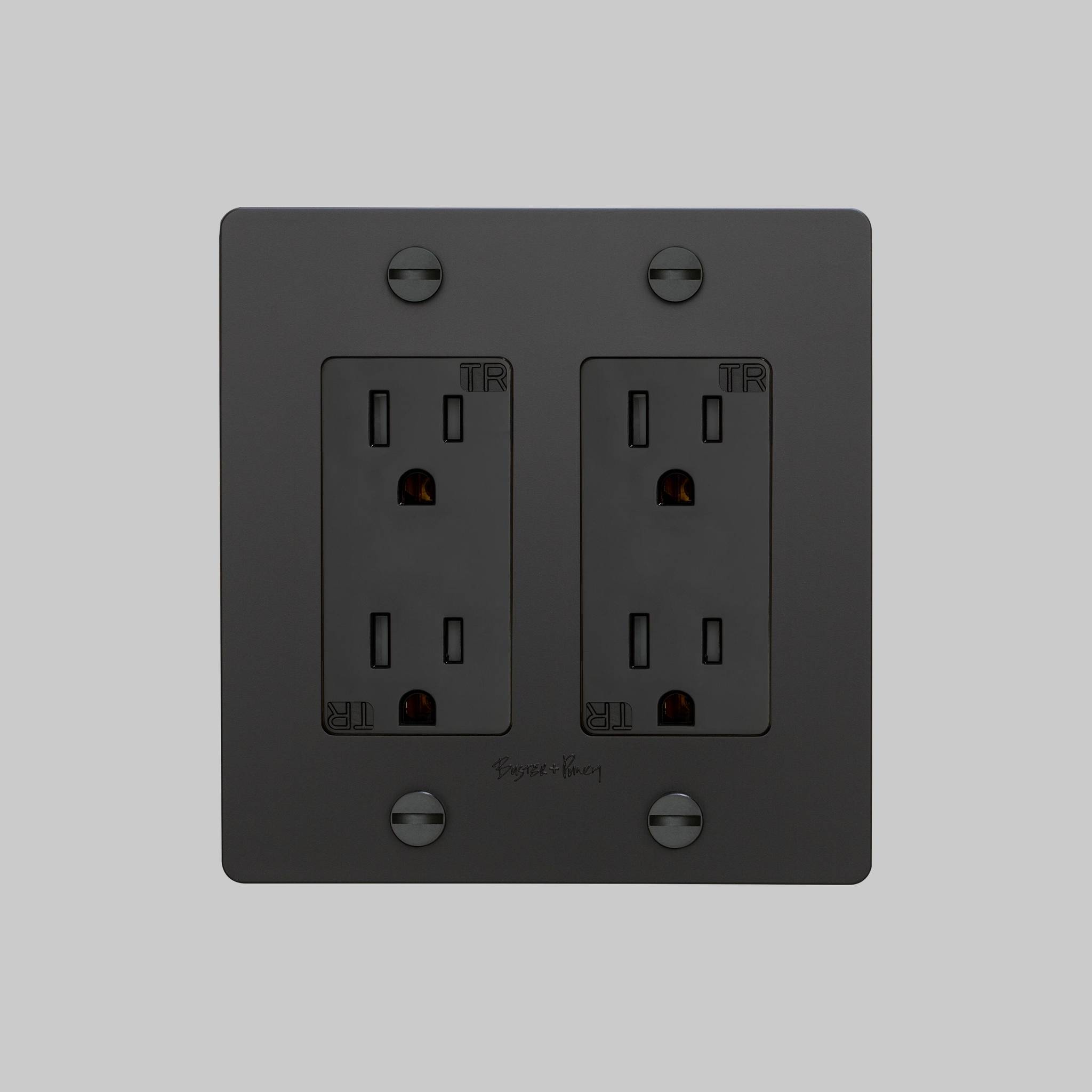 2G DUPLEX OUTLET / CROSS / WITH LOGO