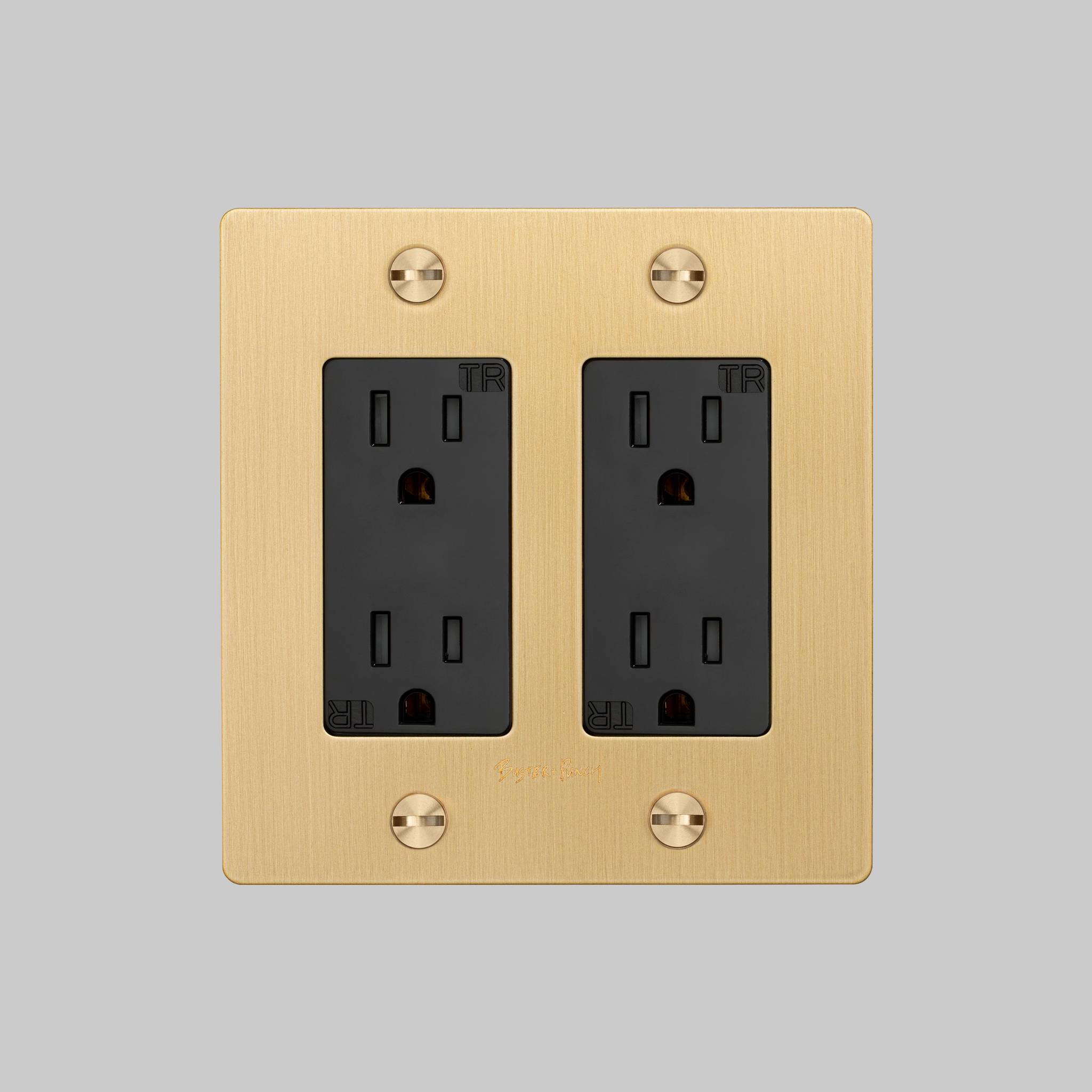 2G DUPLEX OUTLET / CROSS / WITH LOGO