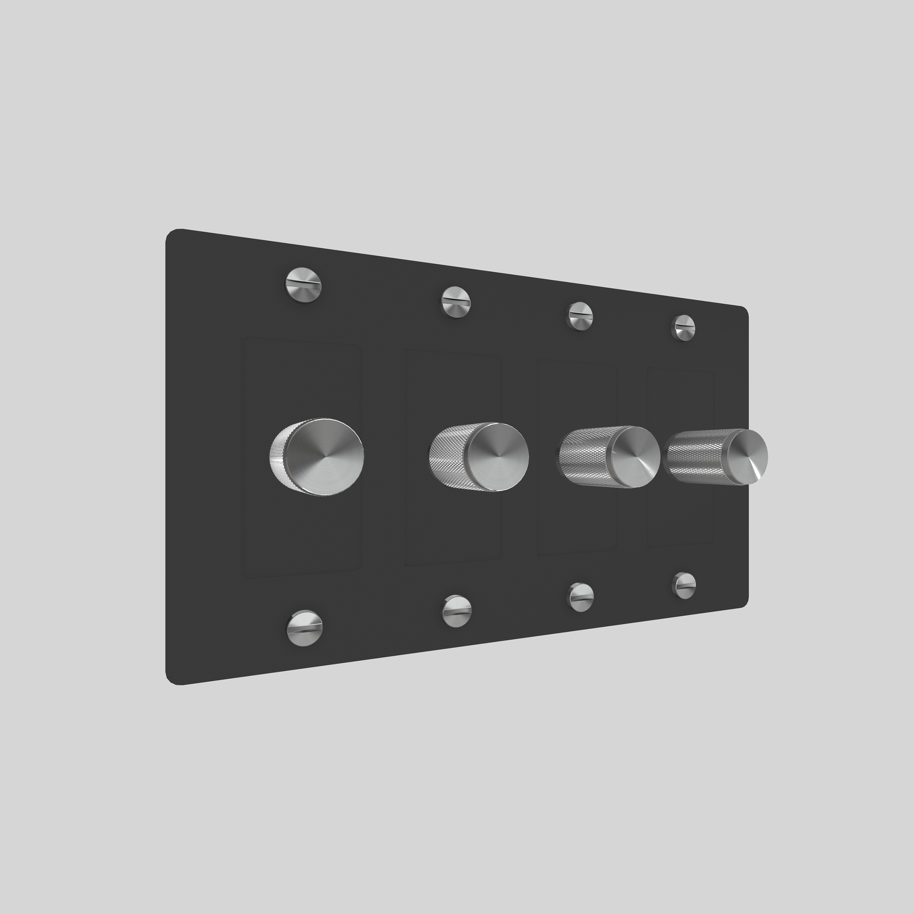 4G DIMMER / CROSS / WITHOUT LOGO / BLACK / STEEL