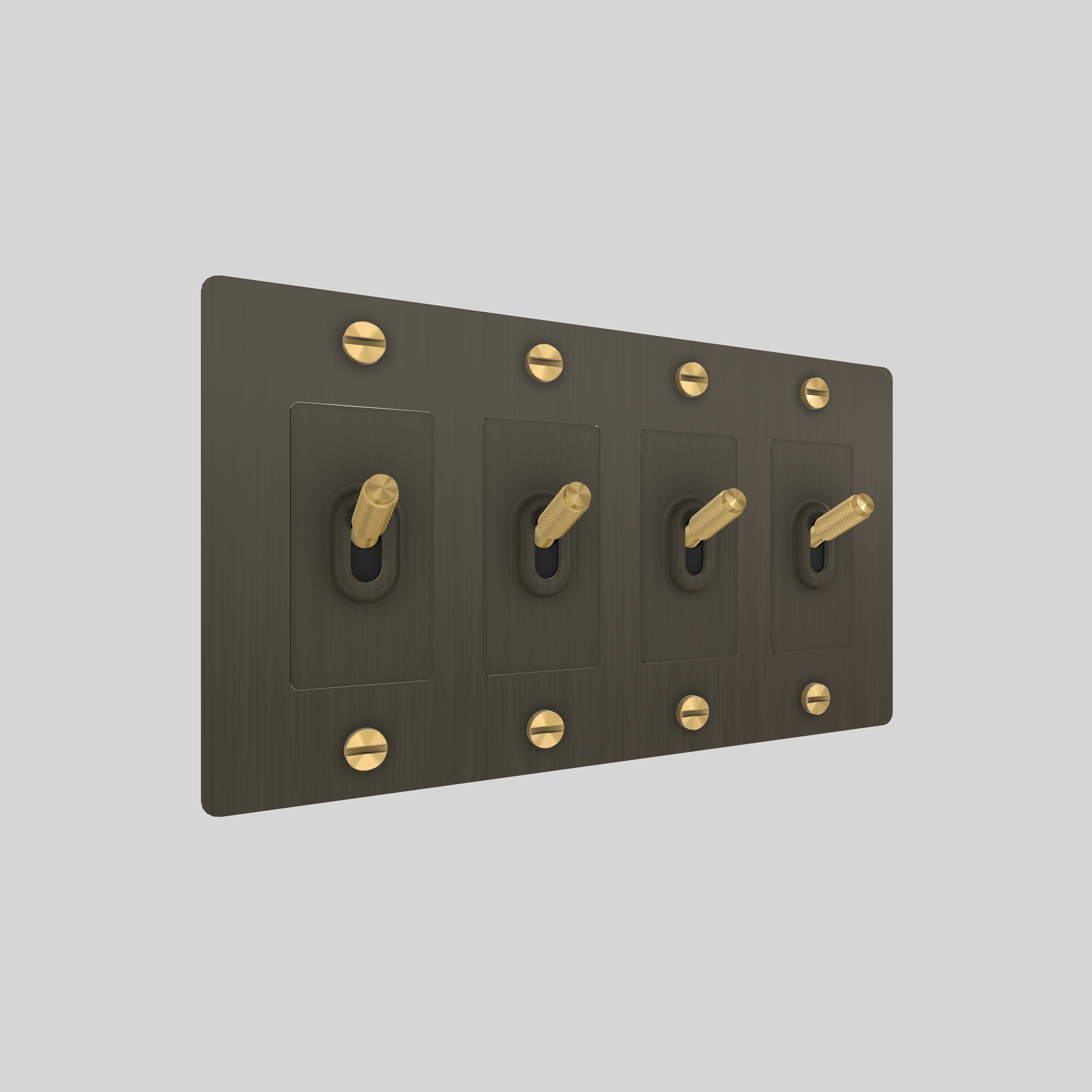 4G TOGGLE / CROSS / WITHOUT LOGO / SMOKED BRONZE / BRASS