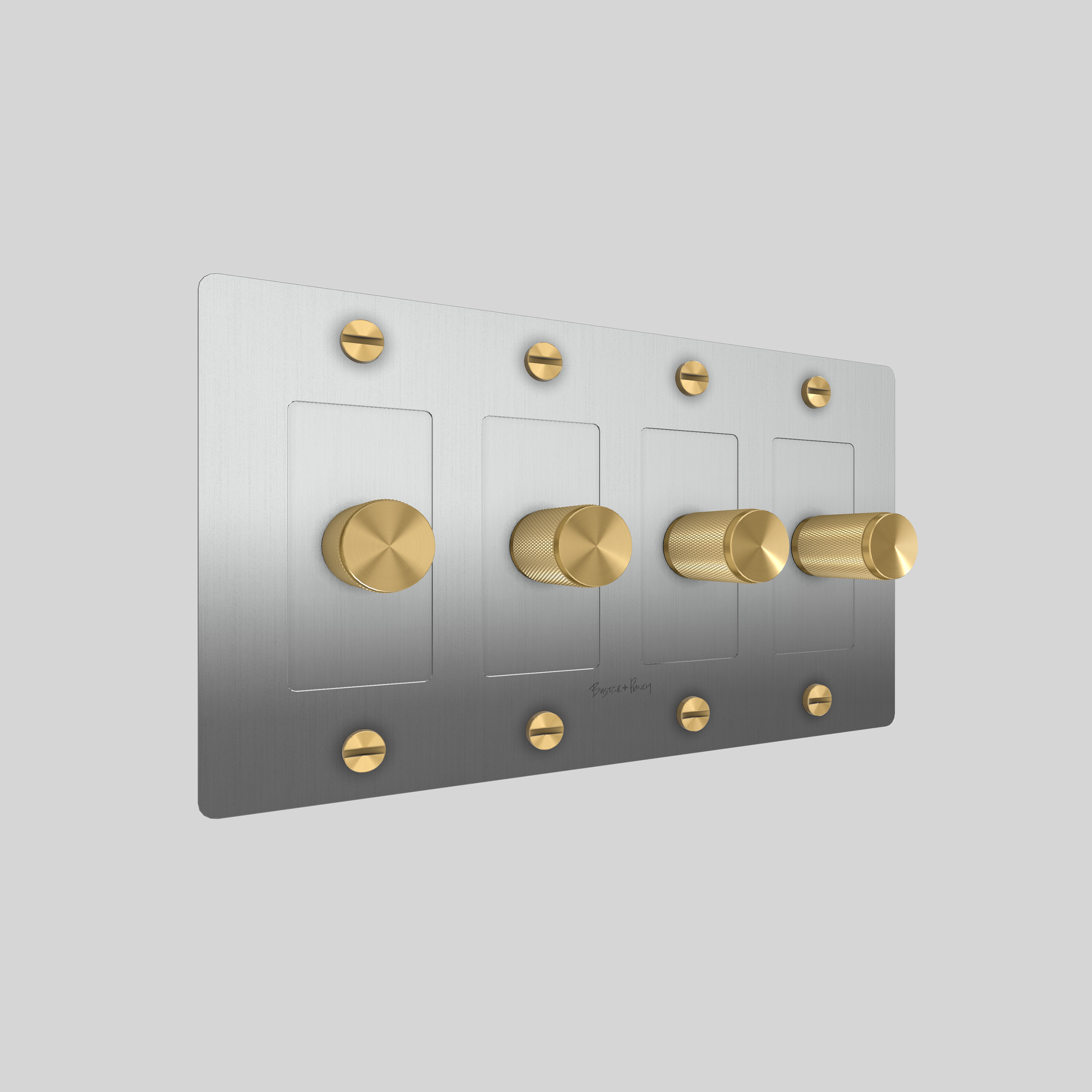 4G DIMMER / CROSS / WITH LOGO / STEEL / BRASS