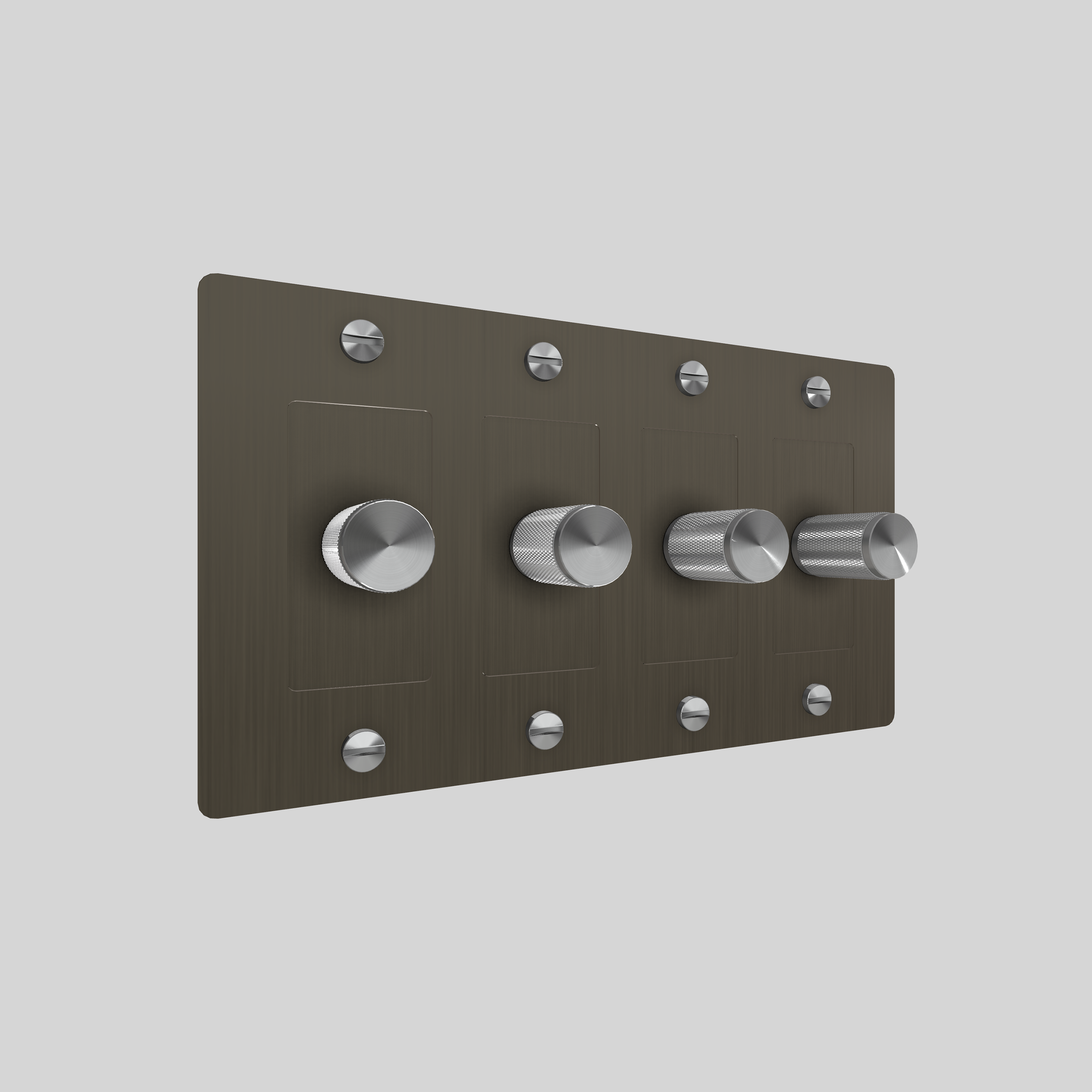 4G DIMMER / CROSS / WITHOUT LOGO / SMOKED BRONZE / STEEL