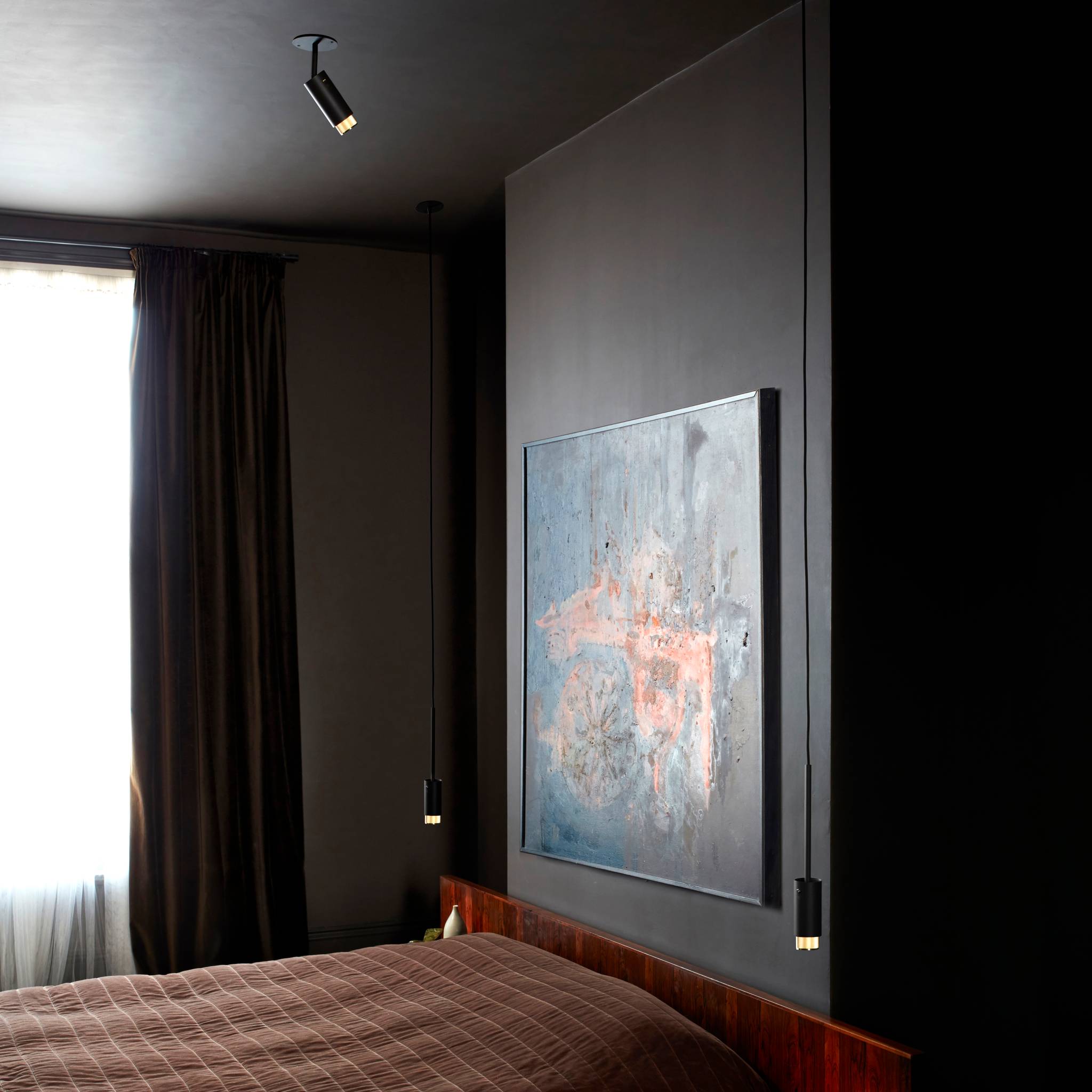 EXHAUST PENDANT / LINEAR / GRAPHITE