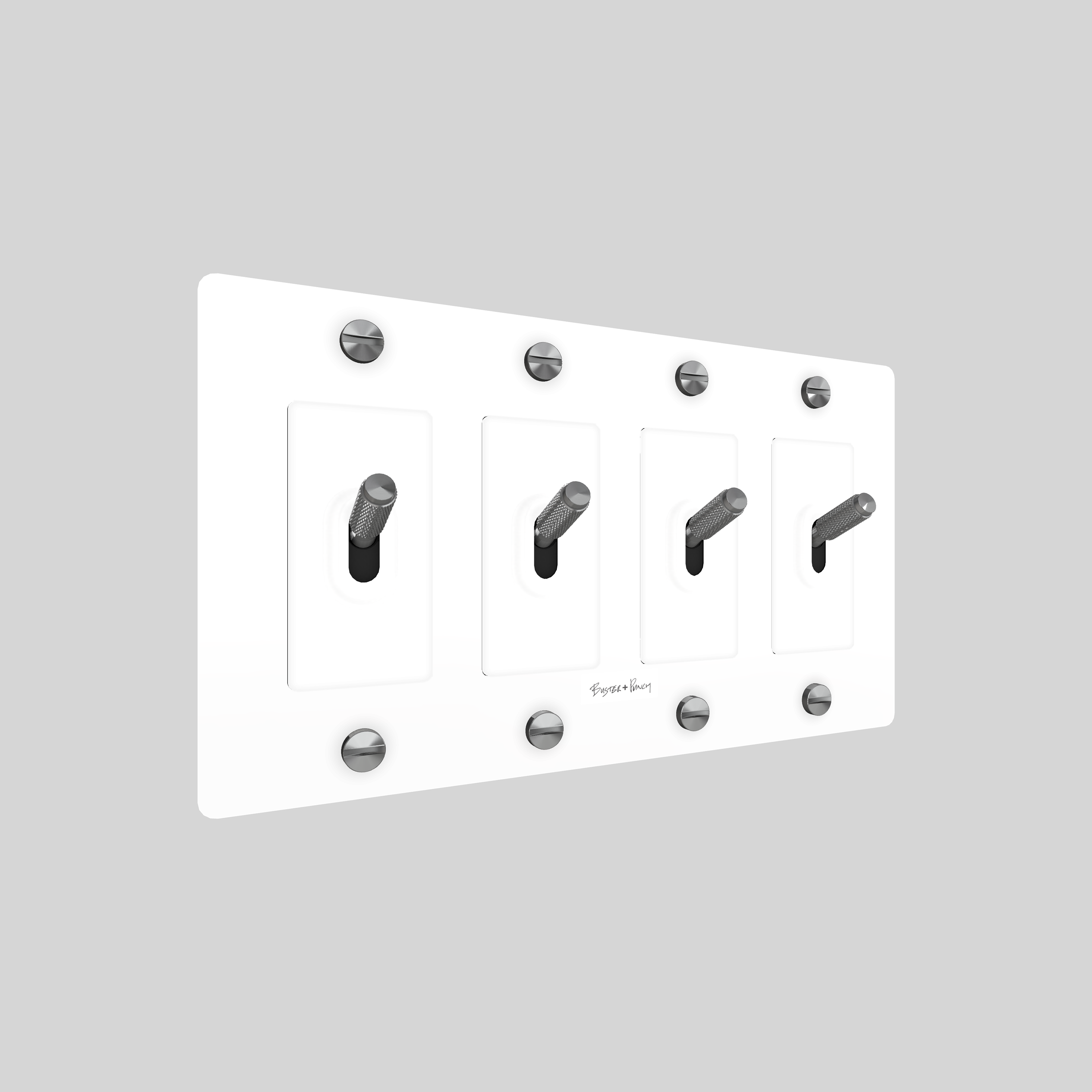 4G TOGGLE / CROSS / WITH LOGO / WHITE / STEEL