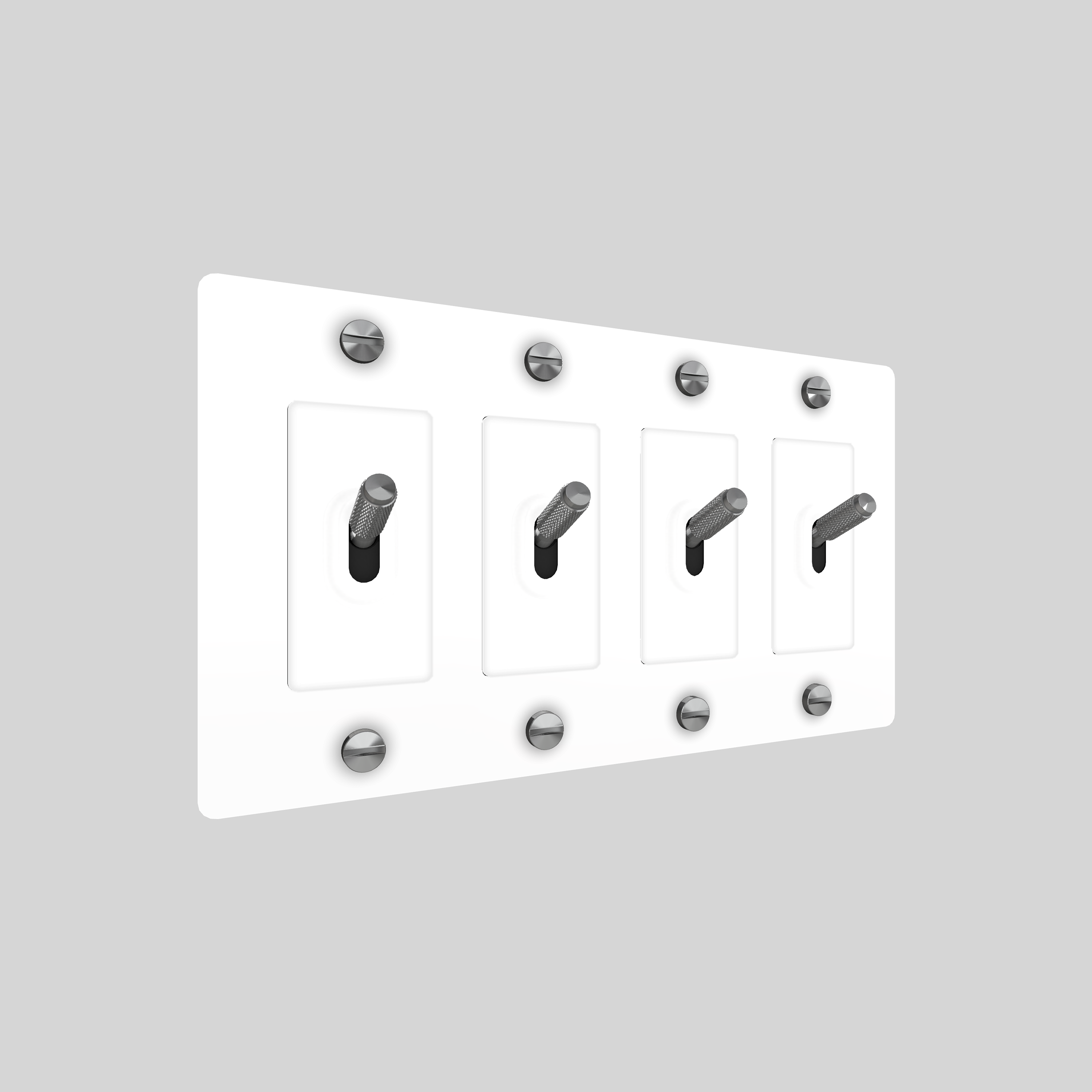 4G TOGGLE / CROSS / WITHOUT LOGO / WHITE / STEEL