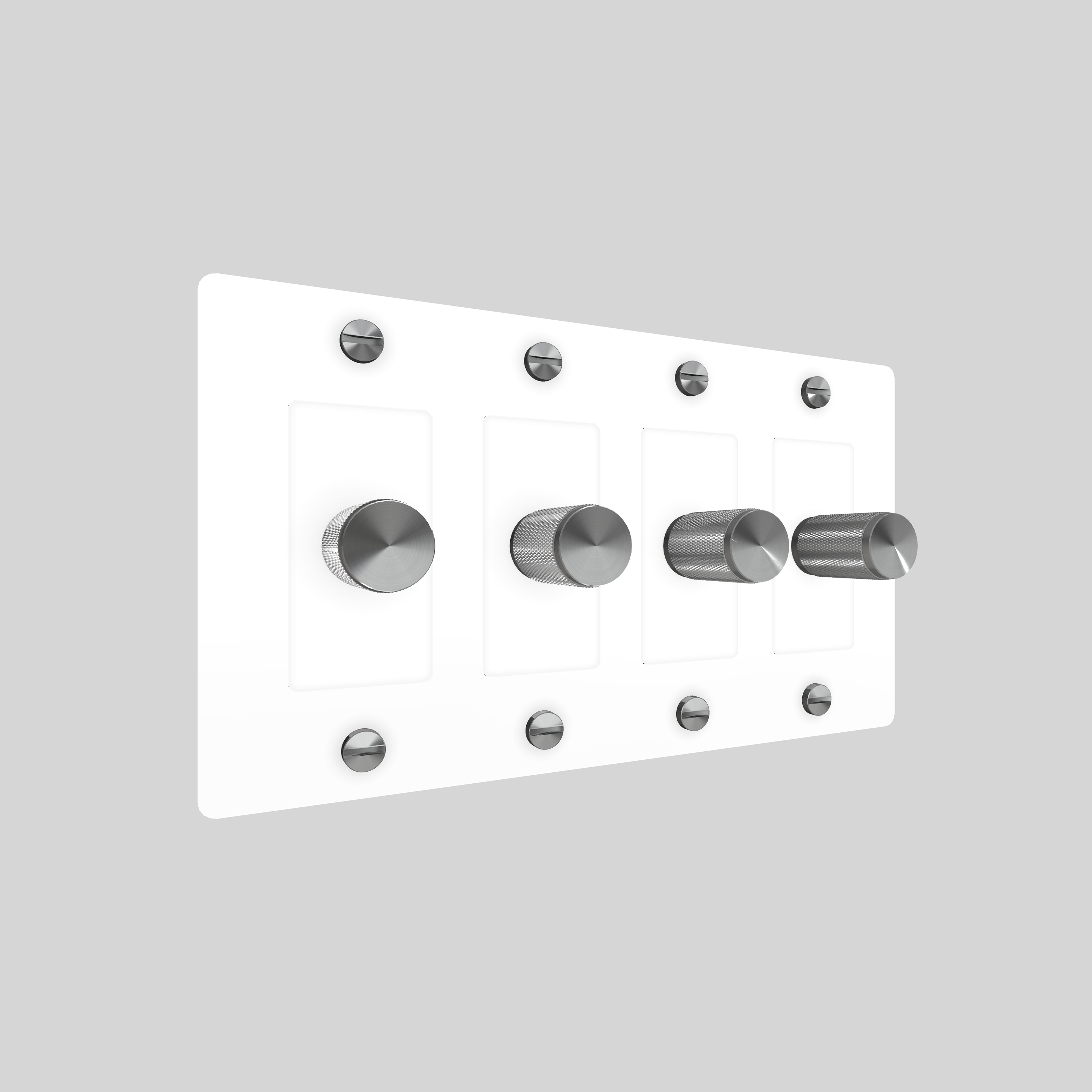 4G DIMMER / CROSS / WITHOUT LOGO / WHITE / STEEL