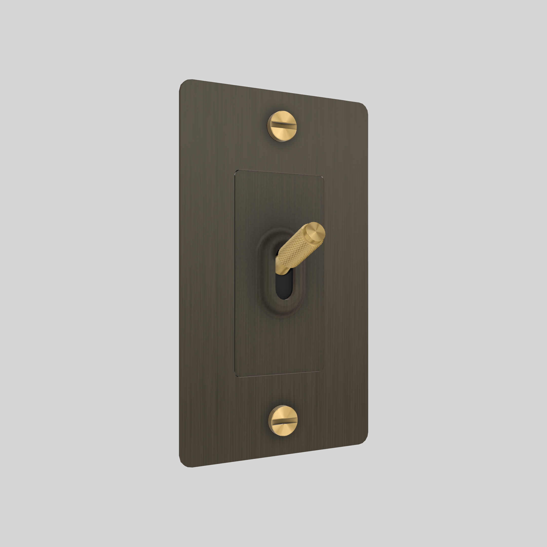 1G TOGGLE / CROSS / WITHOUT LOGO / SMOKED BRONZE / BRASS