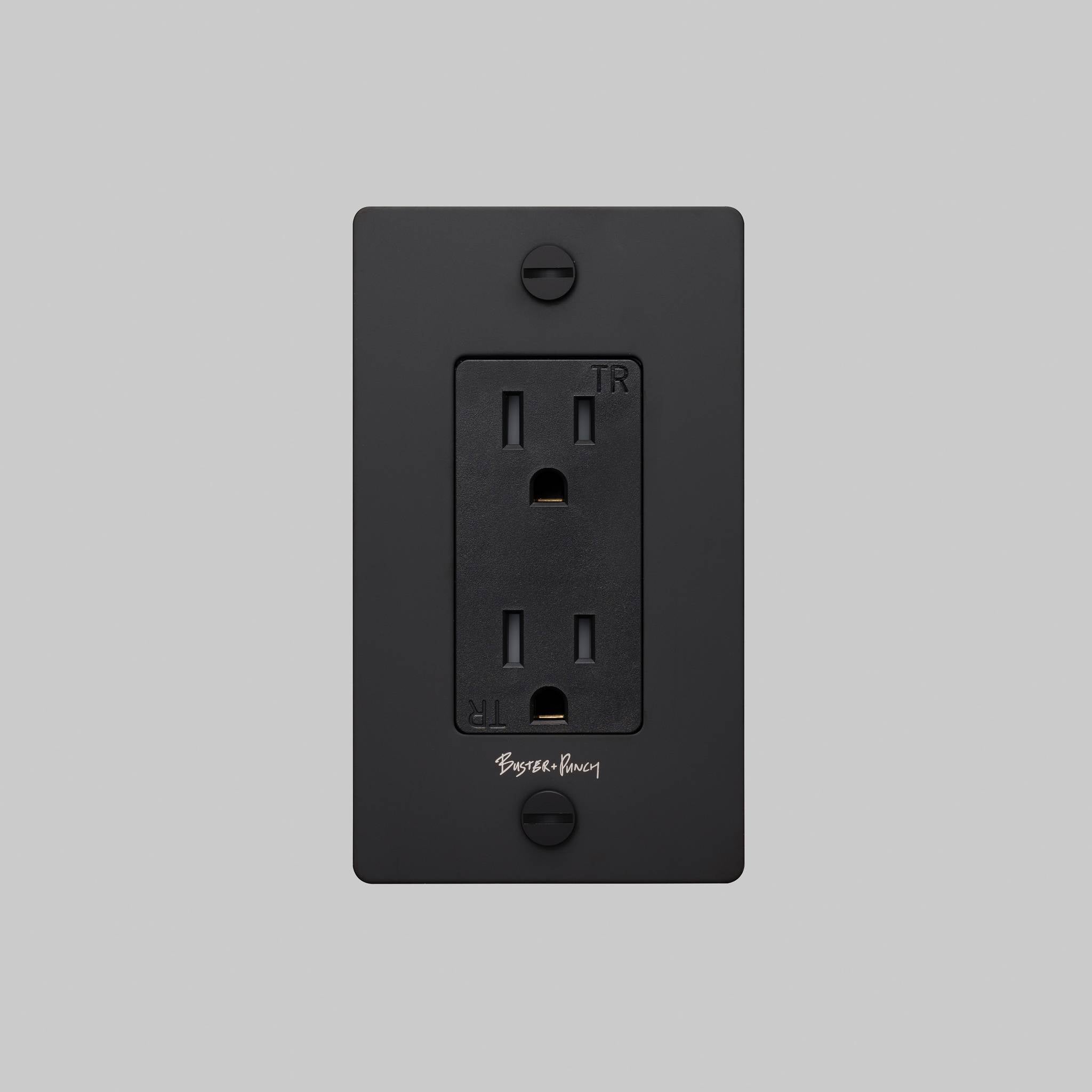 1G DUPLEX OUTLET / CROSS / WITH LOGO