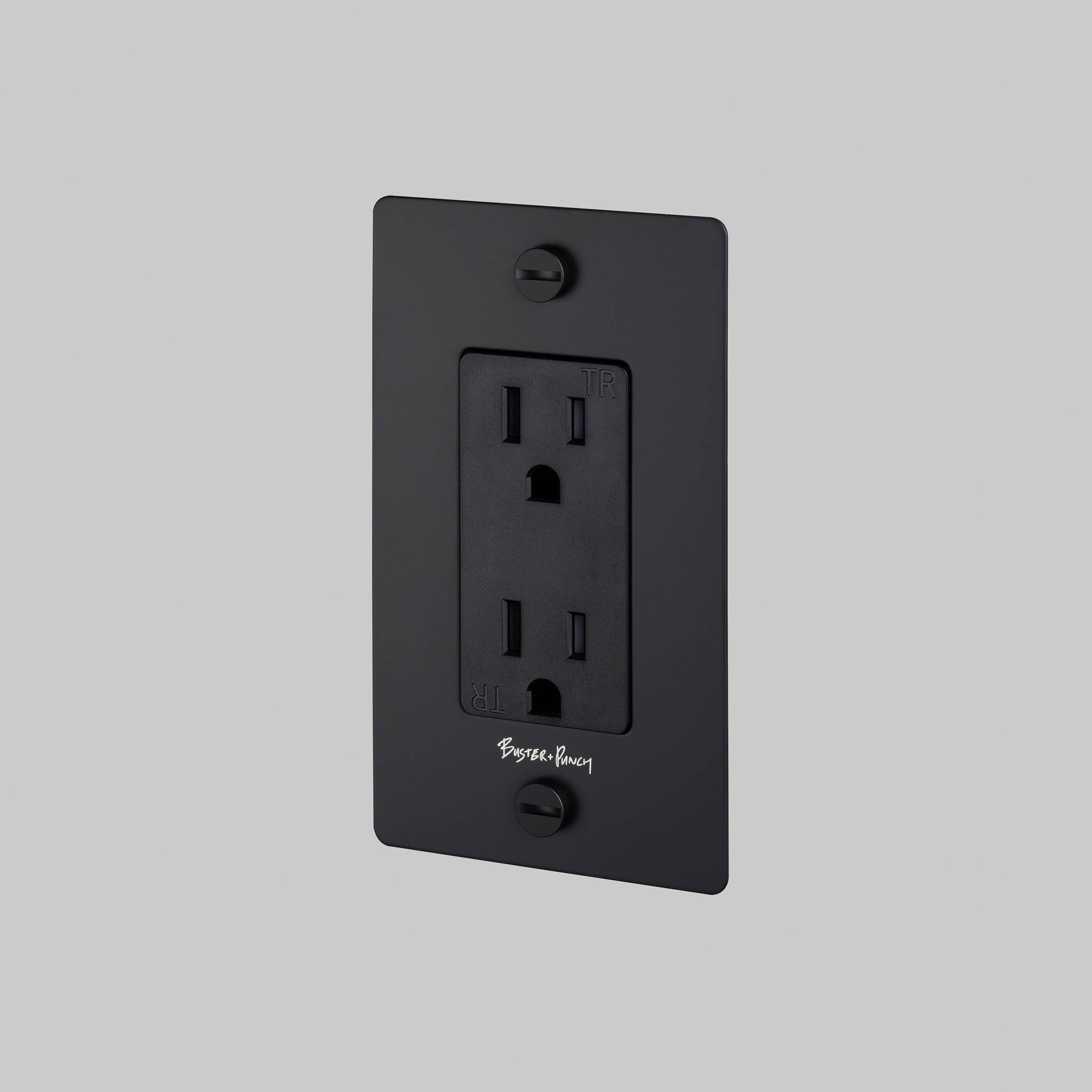 1G DUPLEX OUTLET / CROSS / WITH LOGO