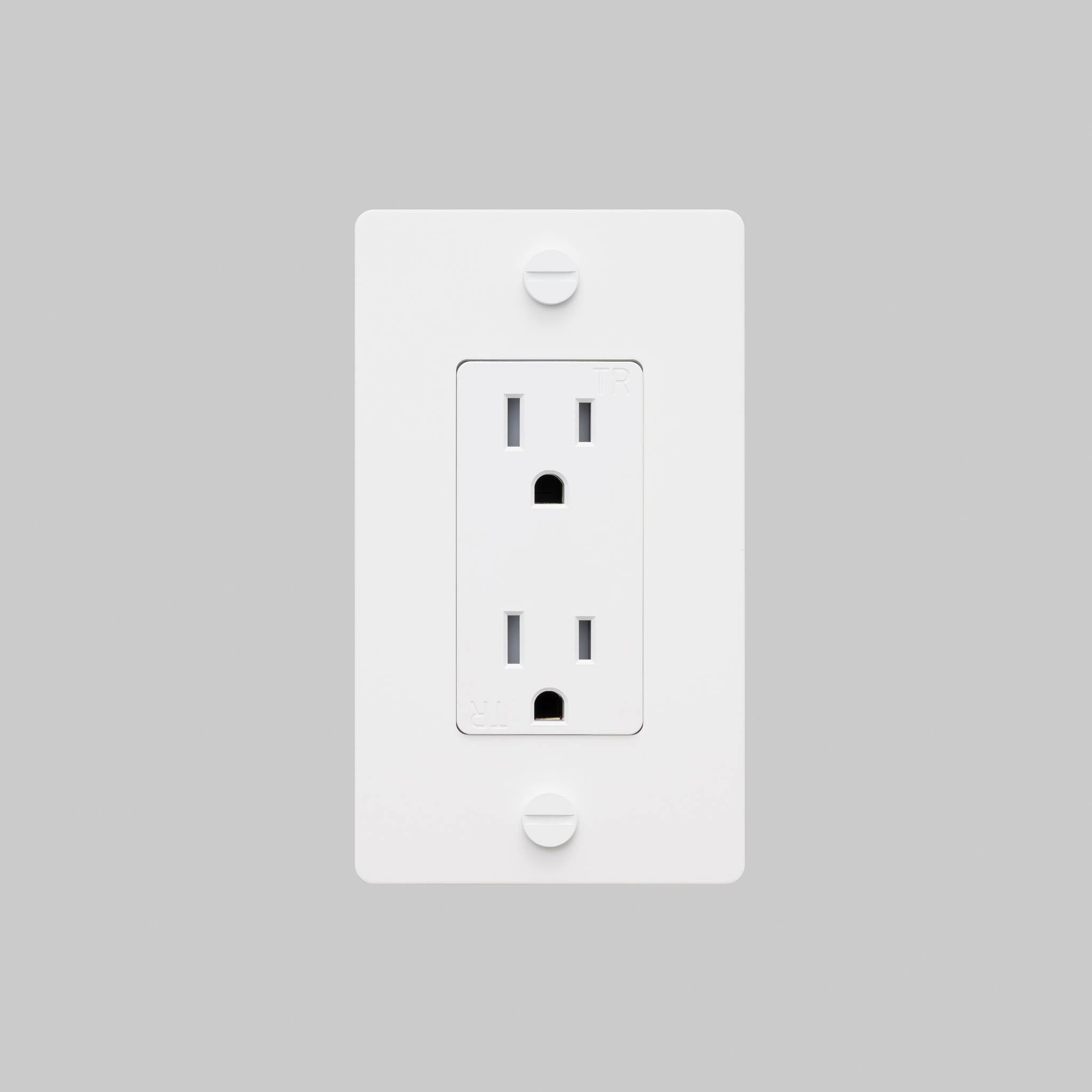 1G DUPLEX OUTLET / CROSS / WITHOUT LOGO