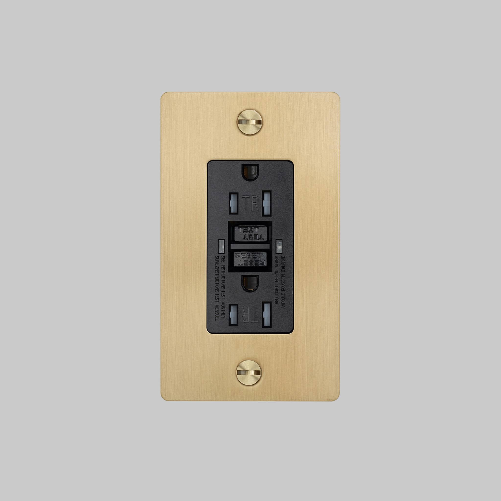 1G DUPLEX OUTLET / GFCI / CROSS / WITHOUT LOGO