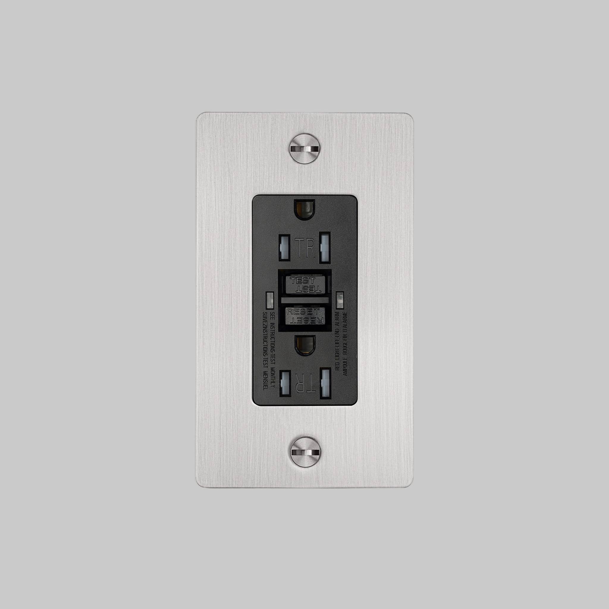 1G DUPLEX OUTLET / GFCI / CROSS / WITHOUT LOGO