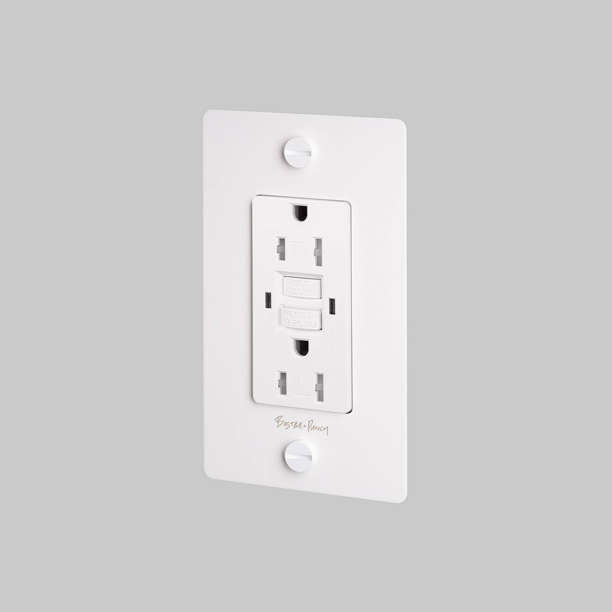 1G DUPLEX OUTLET / GFCI / CROSS / WITH LOGO