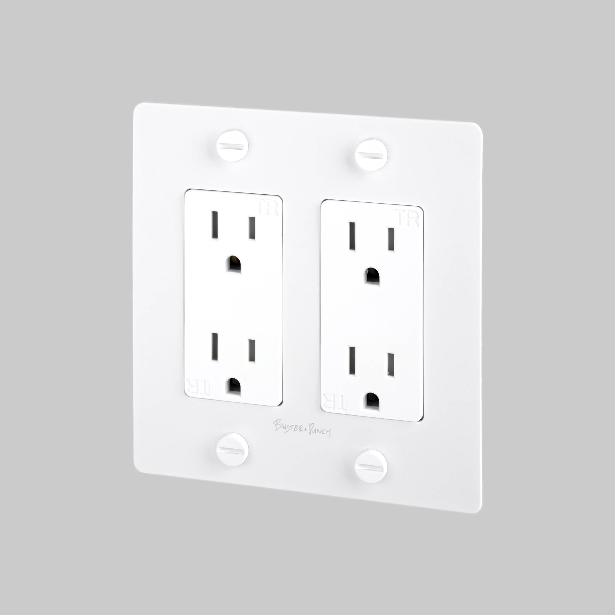 2G DUPLEX OUTLET / CROSS / WITH LOGO