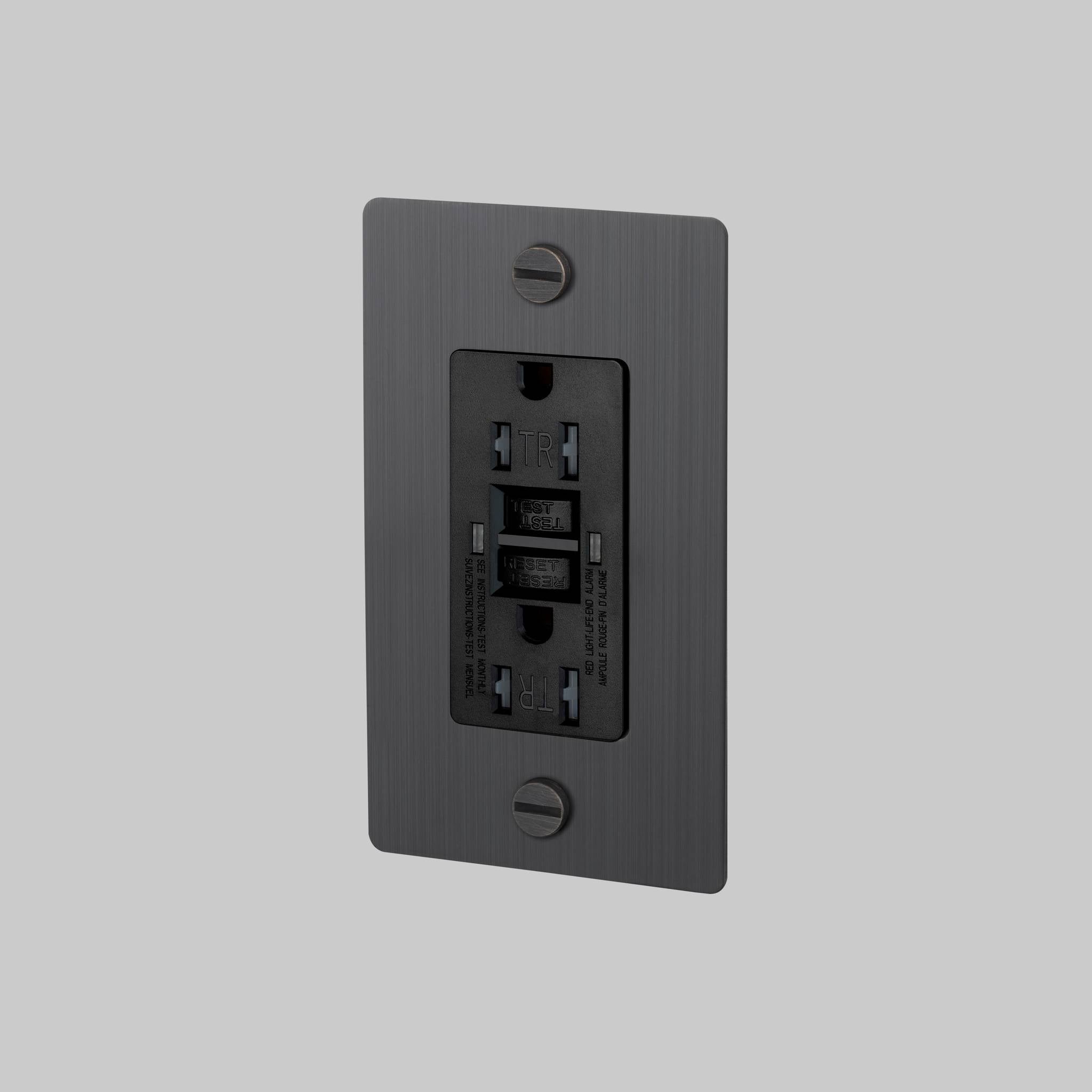 1G DUPLEX OUTLET / GFCI / CROSS / WITHOUT LOGO