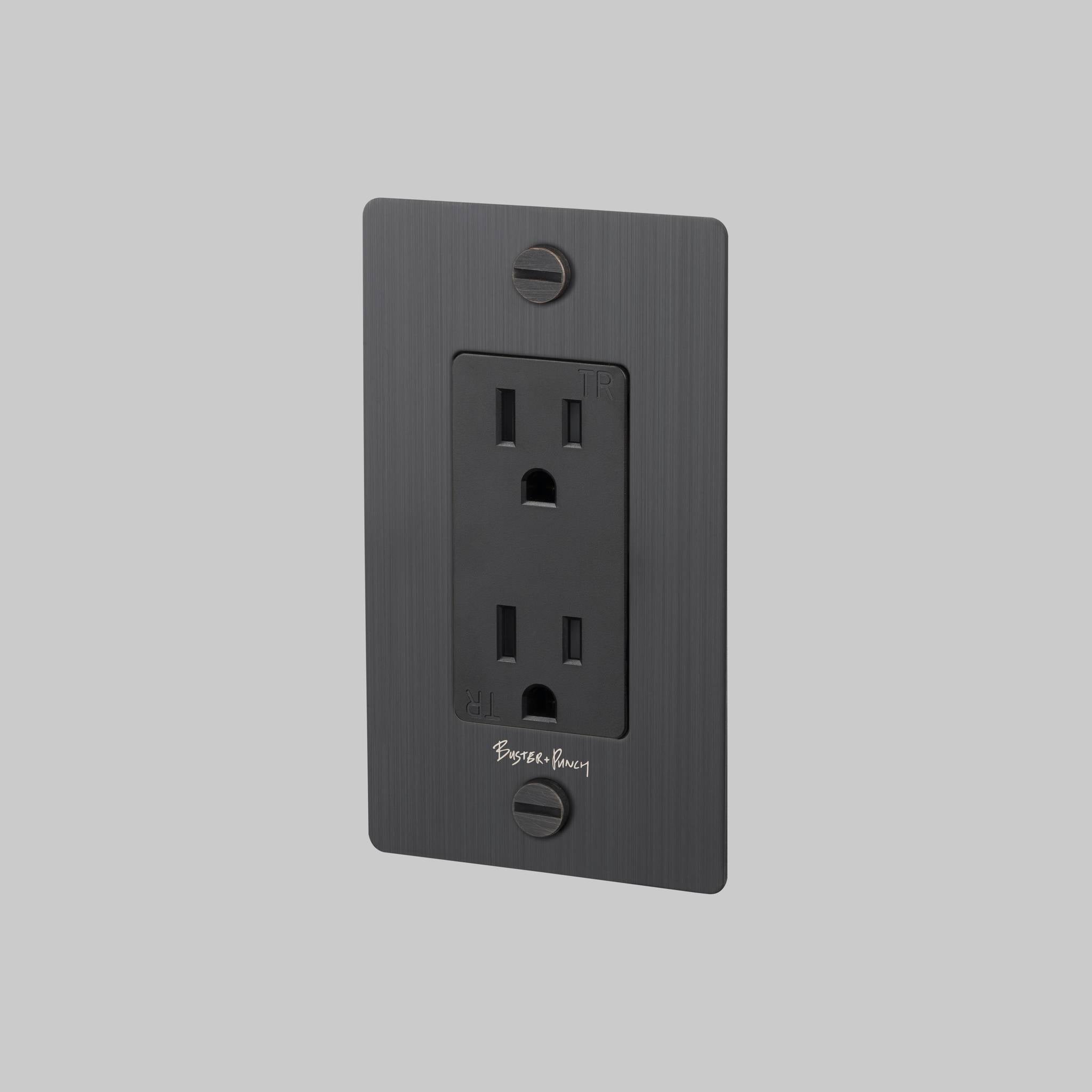 1G DUPLEX OUTLET / CROSS / WITH LOGO