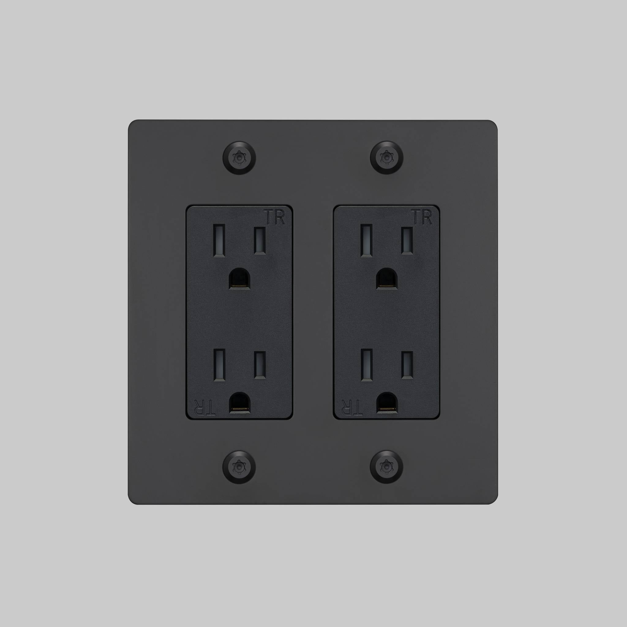 2G DUPLEX OUTLET / LINEAR / WITHOUT LOGO