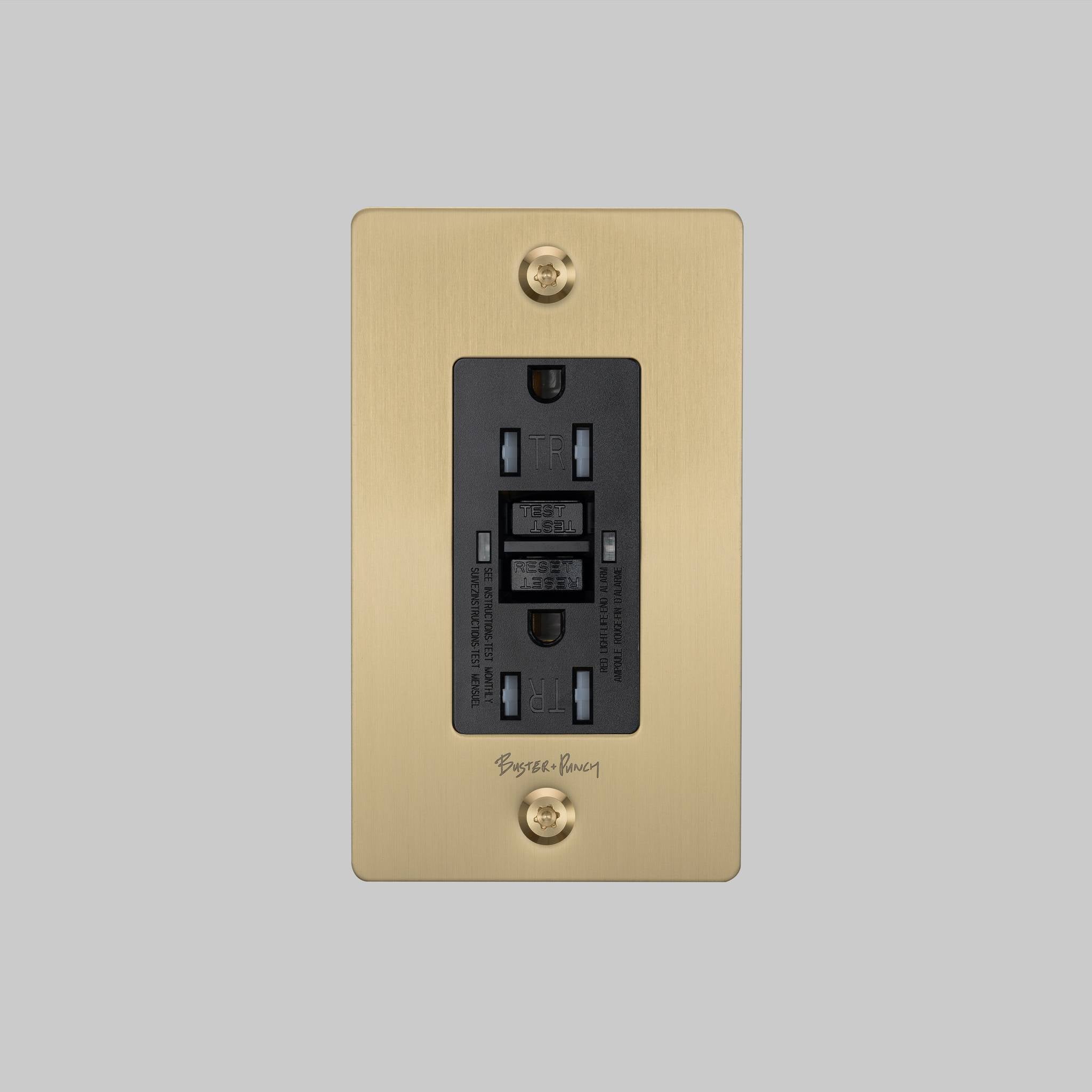 1G DUPLEX OUTLET / GFCI / LINEAR / WITH LOGO