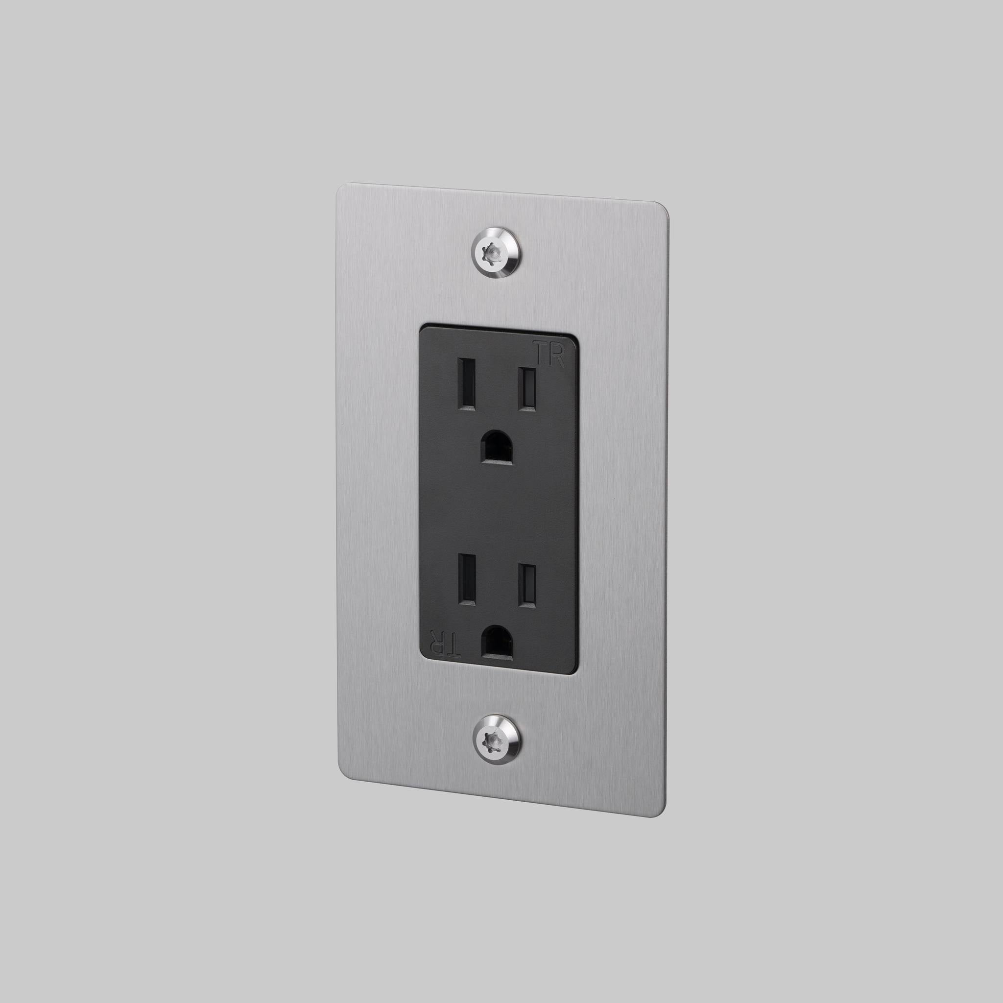 1G DUPLEX OUTLET / LINEAR / WITHOUT LOGO