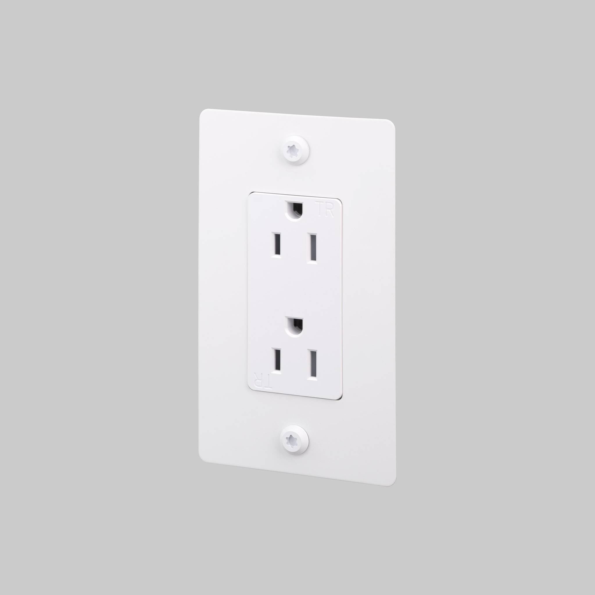 1G DUPLEX OUTLET / LINEAR / WITHOUT LOGO