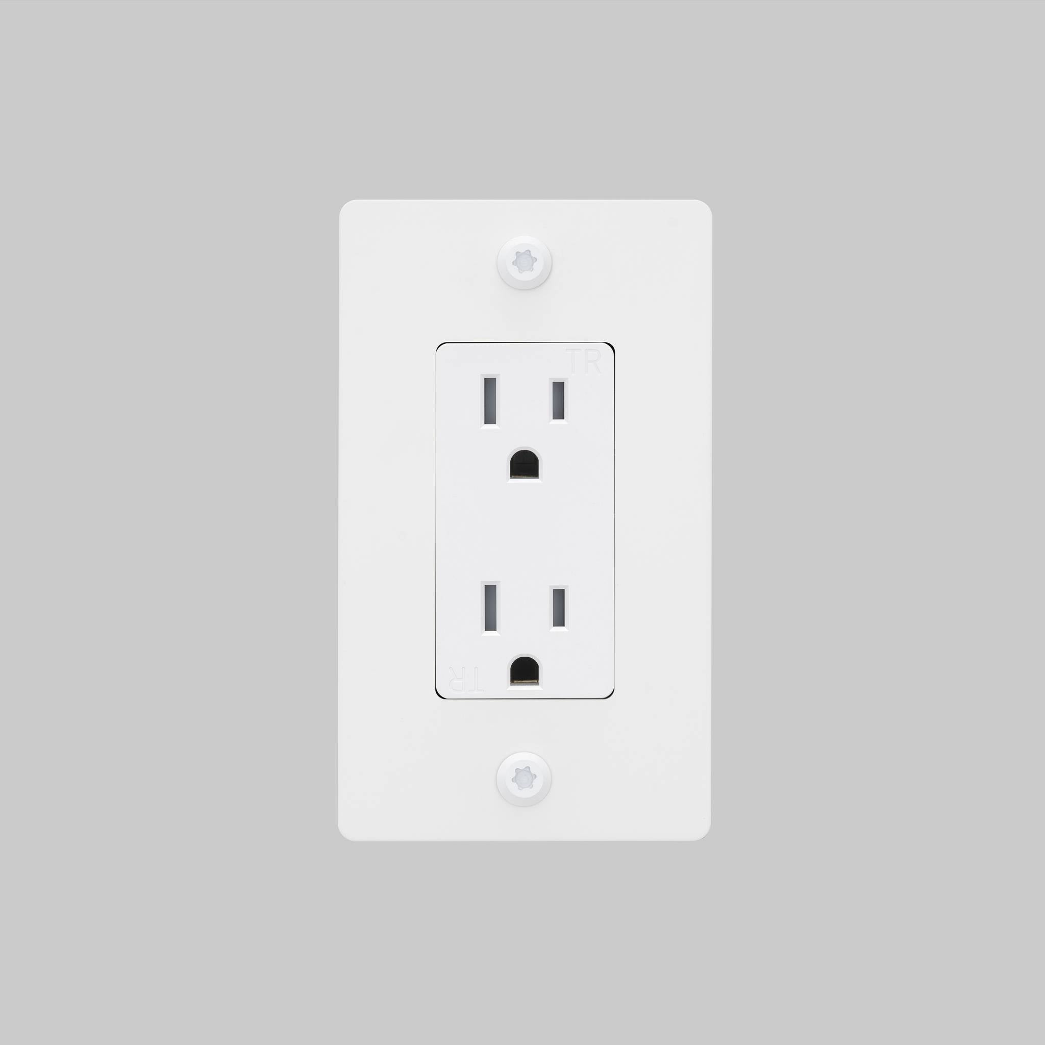 1G DUPLEX OUTLET / LINEAR / WITHOUT LOGO