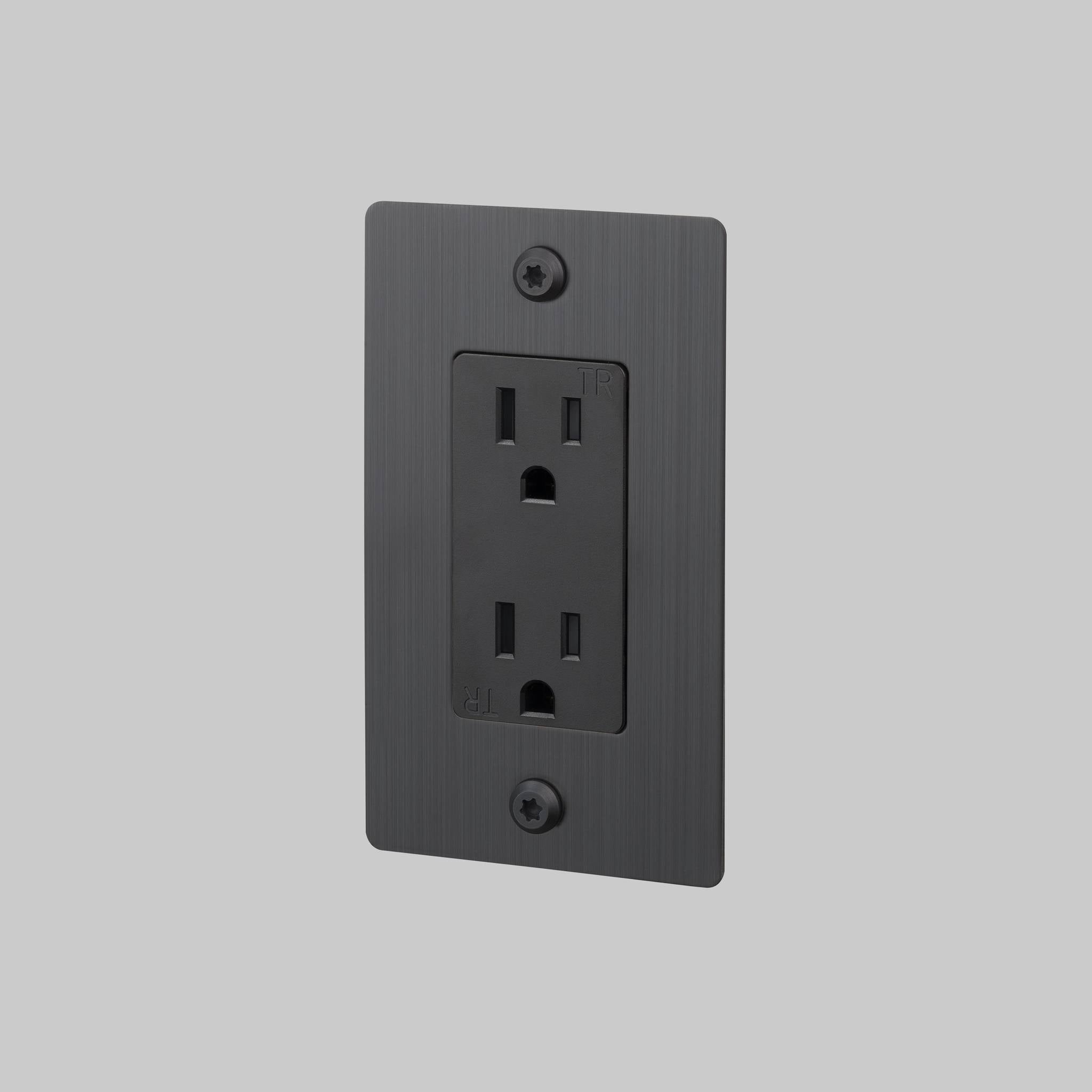 1G DUPLEX OUTLET / LINEAR / WITHOUT LOGO