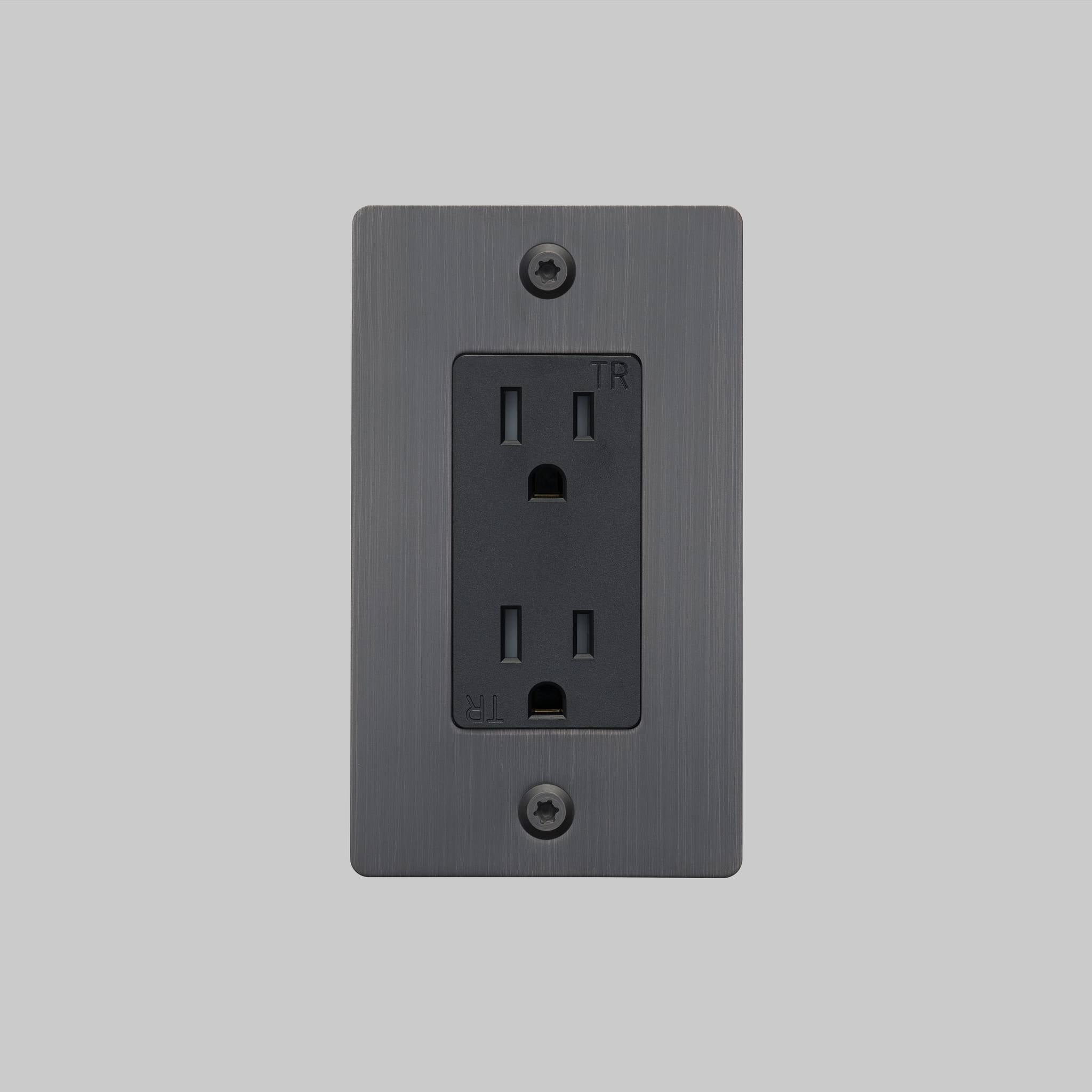 1G DUPLEX OUTLET / LINEAR / WITHOUT LOGO