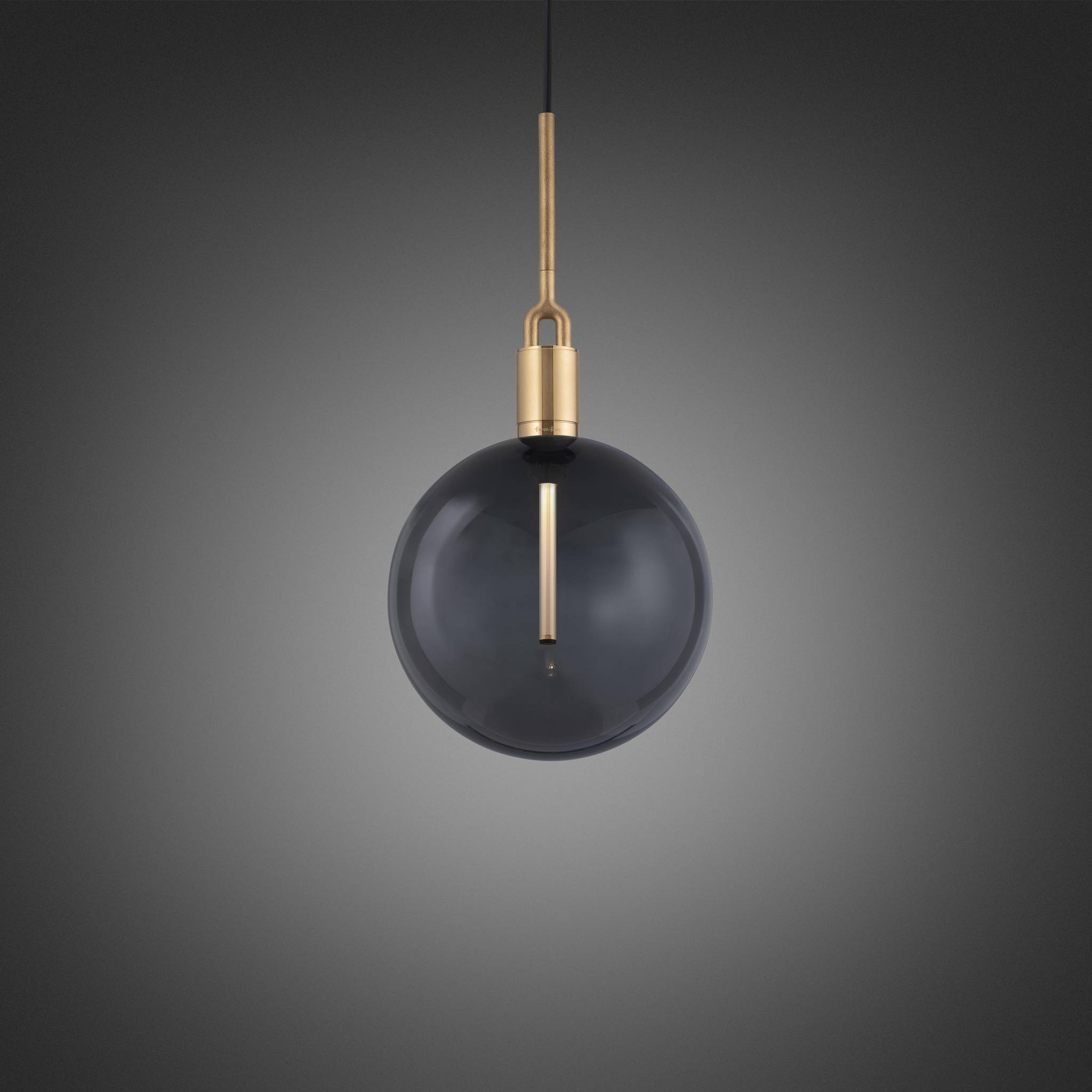 FORKED PENDANT / LINEAR / GLOBE / SMOKED / LARGE