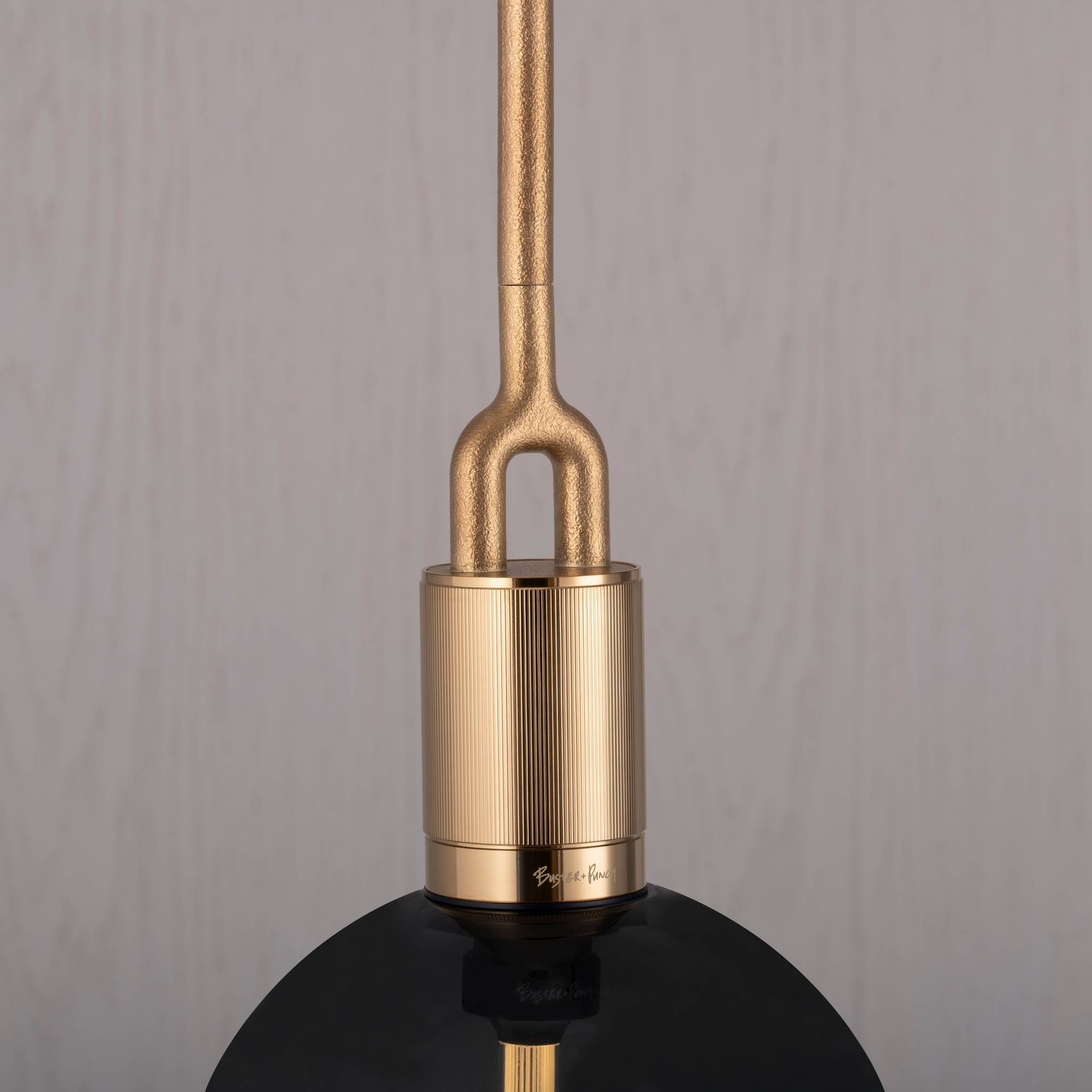 FORKED PENDANT / LINEAR / GLOBE / SMOKED / LARGE