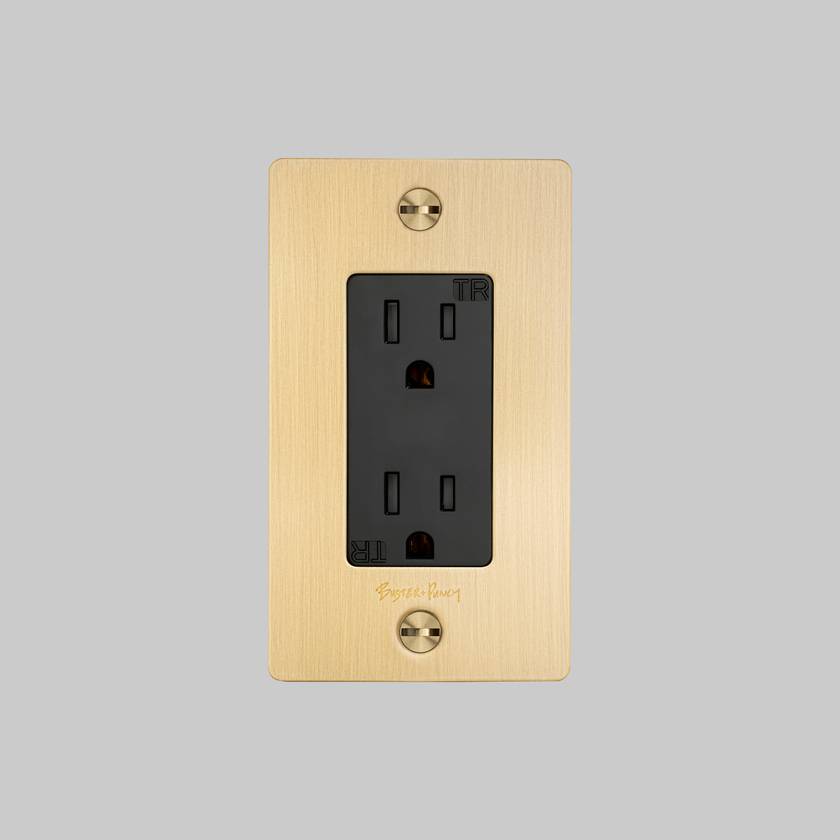 1G DUPLEX OUTLET / CROSS / WITH LOGO