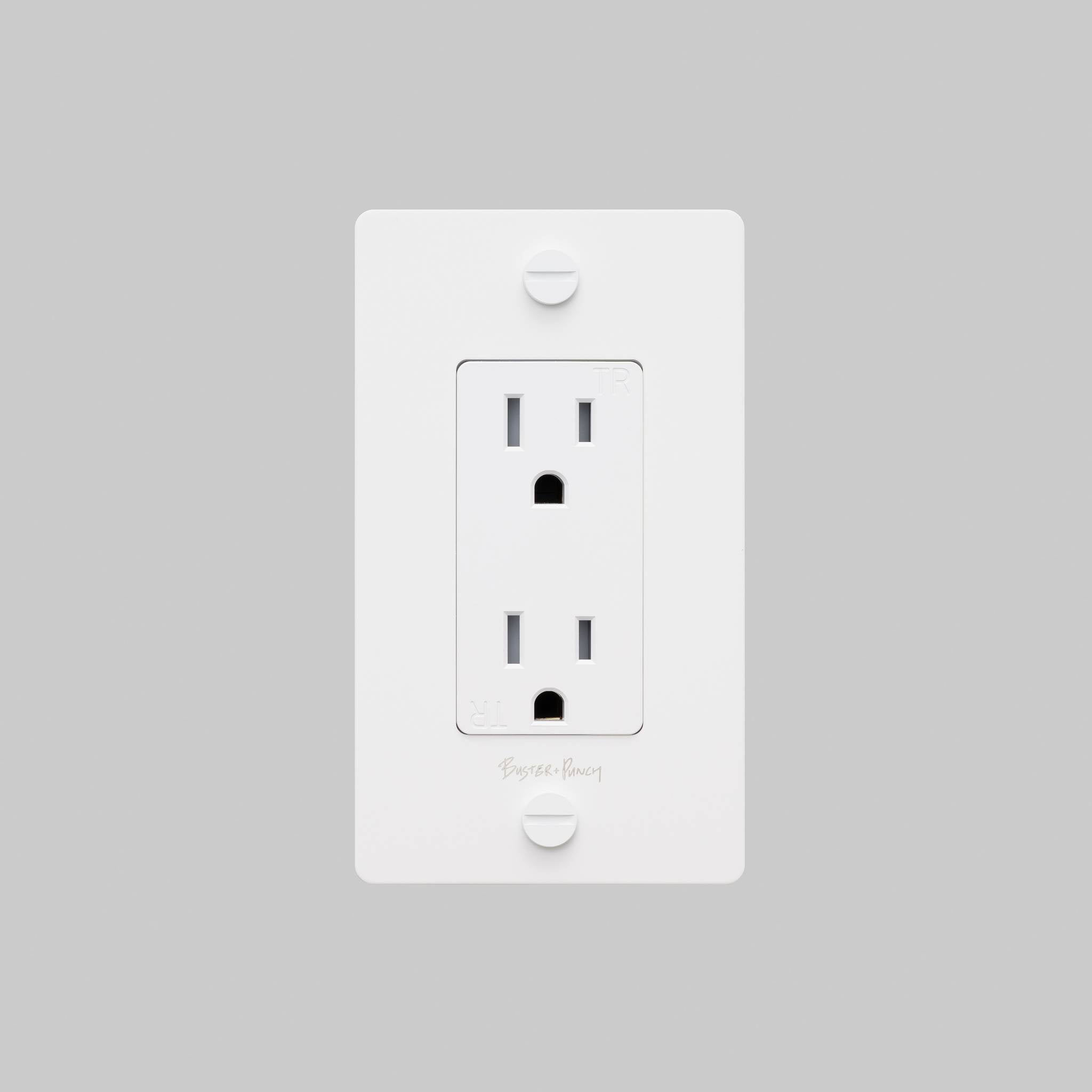 1G DUPLEX OUTLET / CROSS / WITH LOGO