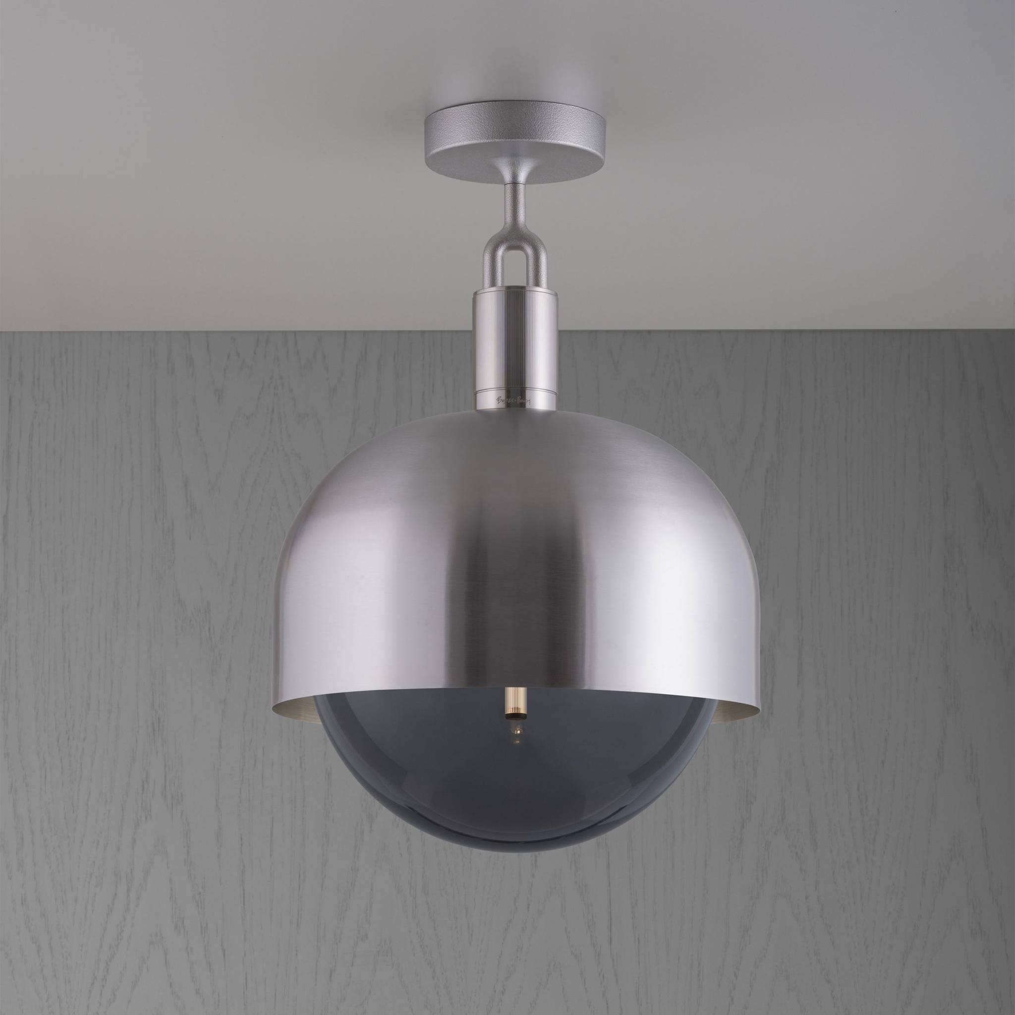 FORKED CEILING / LINEAR / SHADE / GLOBE / SMOKED / LARGE