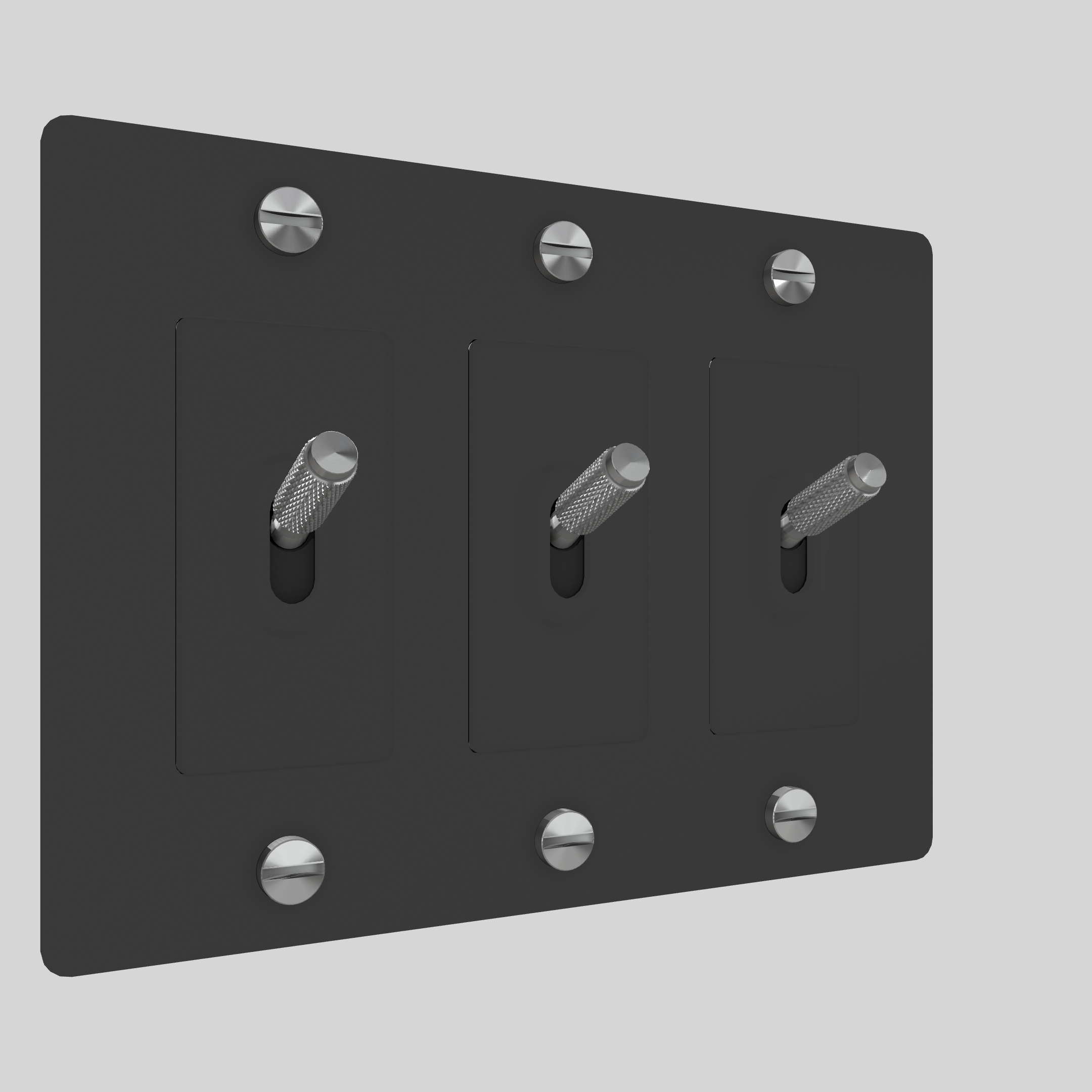 3G TOGGLE / CROSS / WITHOUT LOGO / BLACK / STEEL