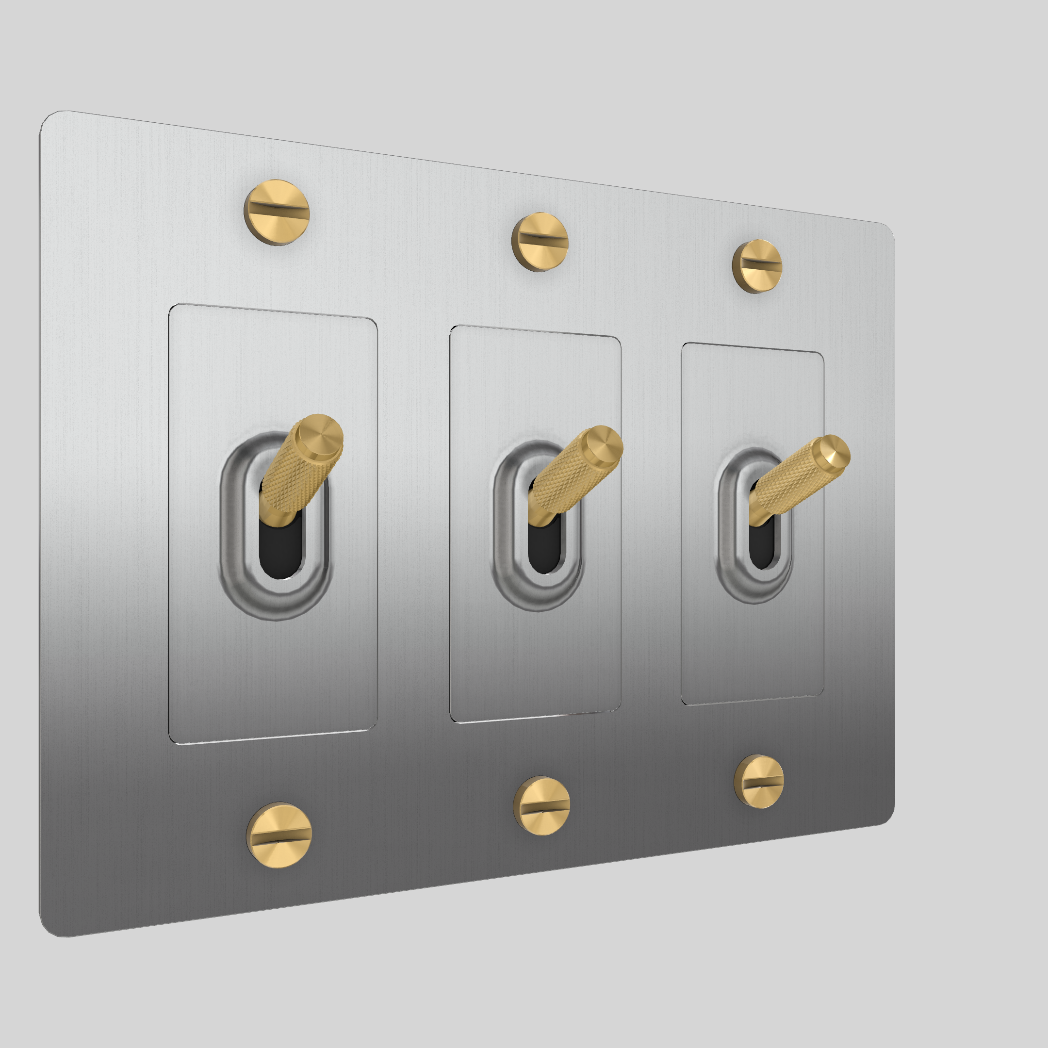 3G TOGGLE / CROSS / WITHOUT LOGO / STEEL / BRASS