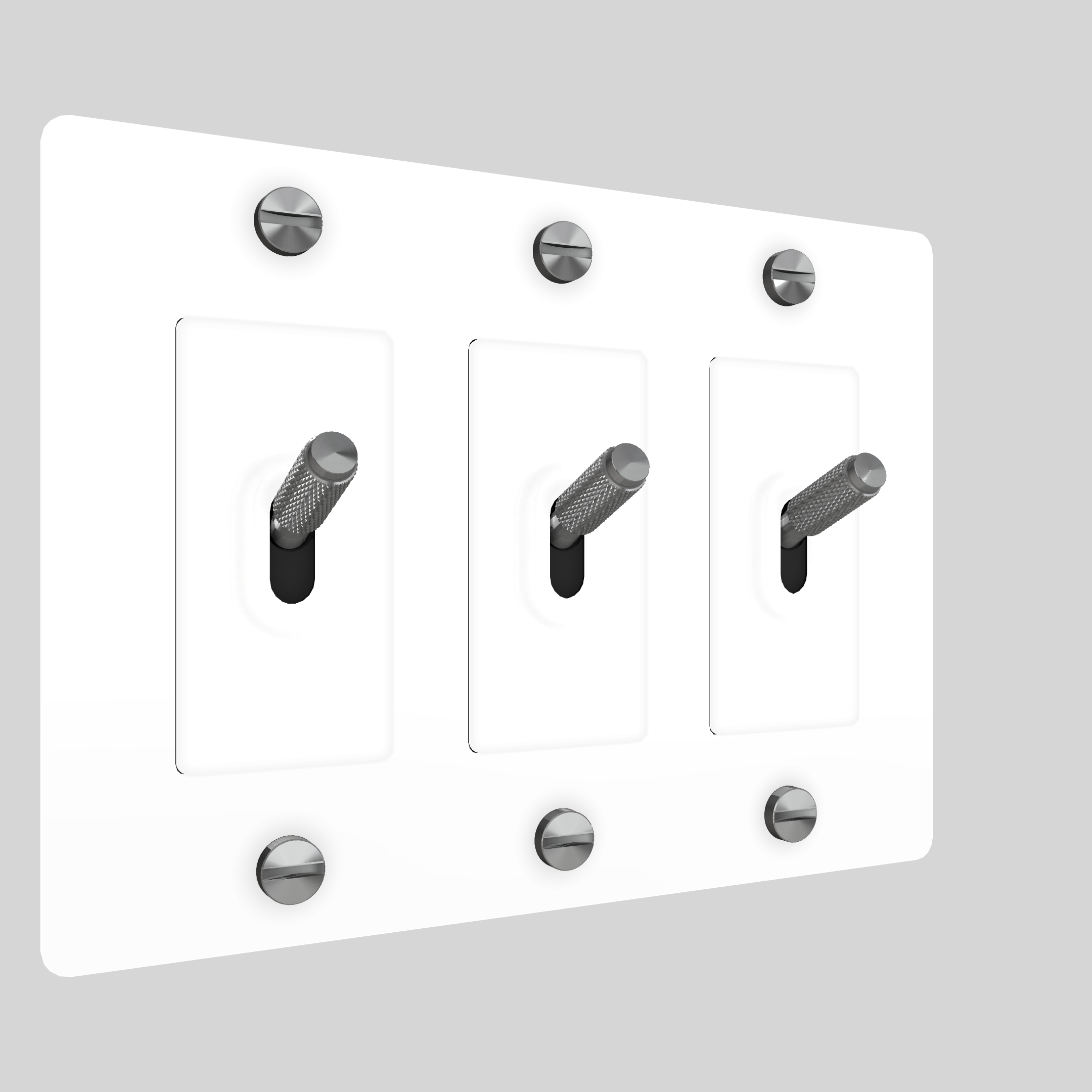 3G TOGGLE / CROSS / WITHOUT LOGO / WHITE / STEEL