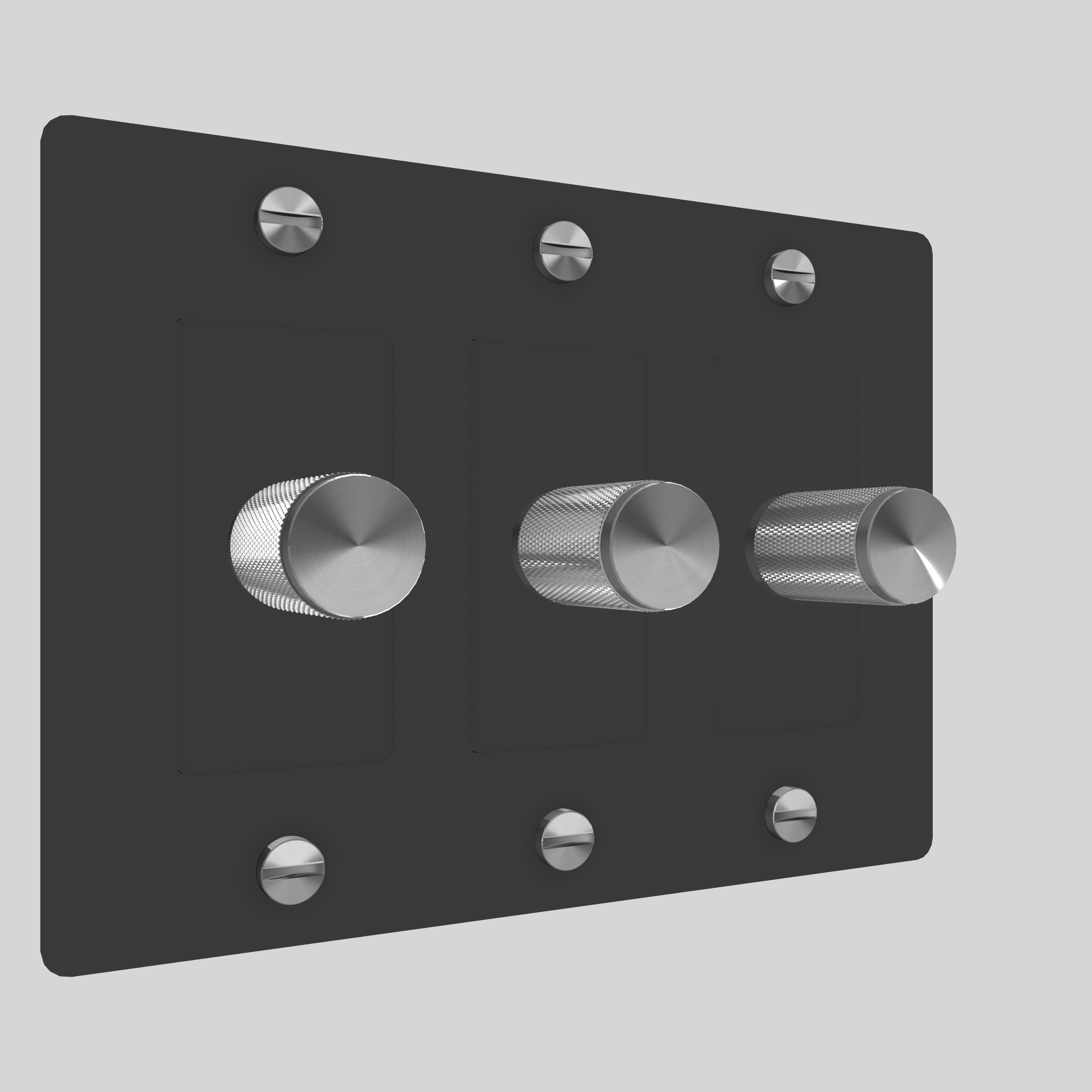 3G DIMMER / CROSS / WITHOUT LOGO / BLACK / STEEL