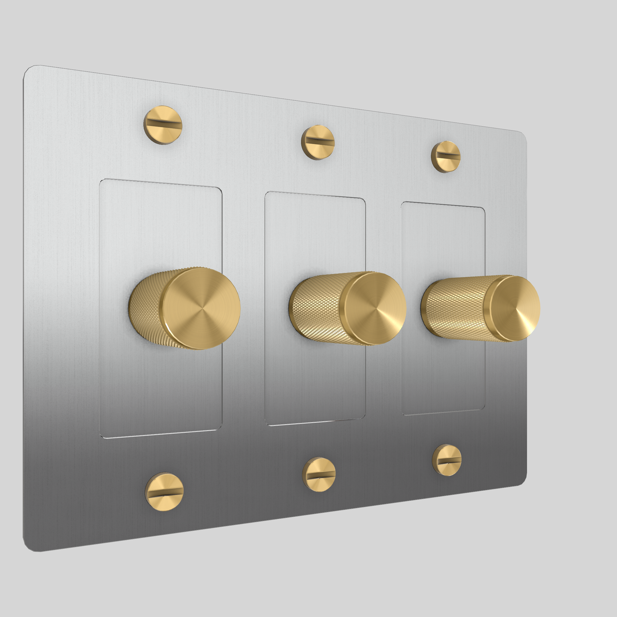 3G DIMMER / CROSS / WITHOUT LOGO / STEEL / BRASS