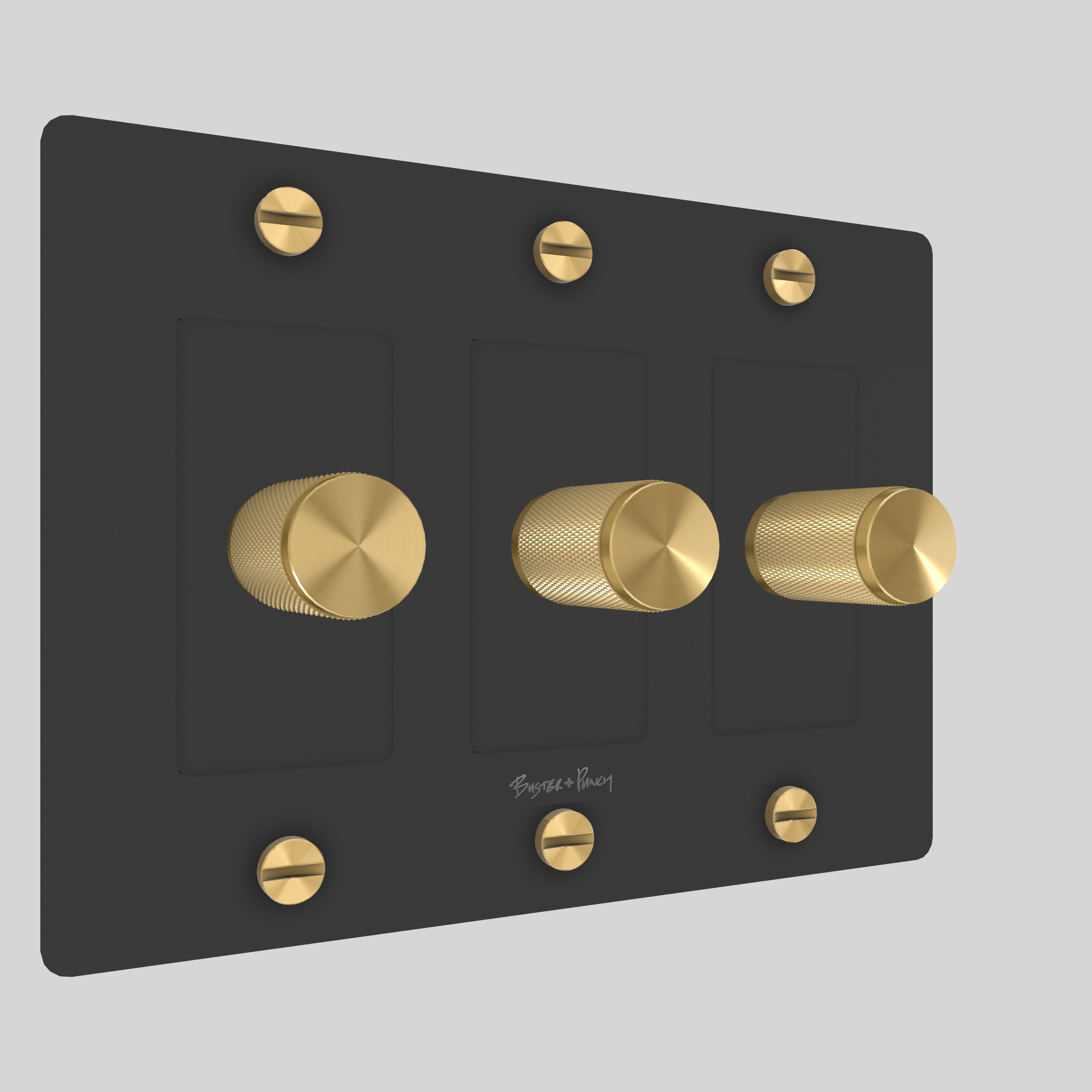 3G DIMMER / CROSS / WITH LOGO / BLACK / BRASS