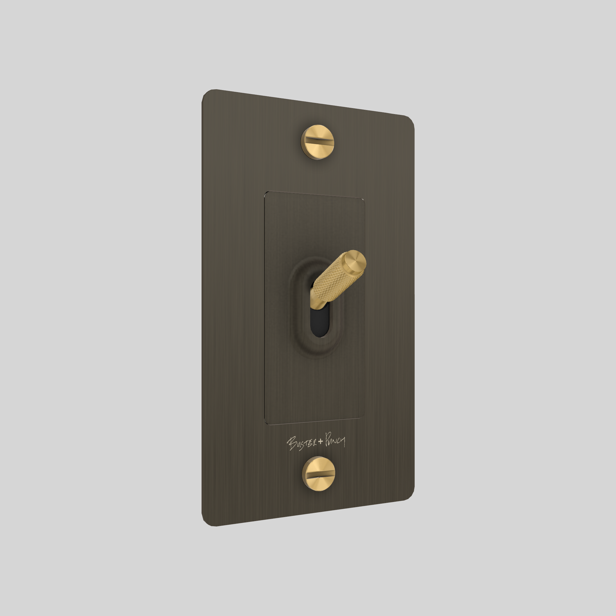 1G TOGGLE / CROSS / WITH LOGO / SMOKED BRONZE / BRASS