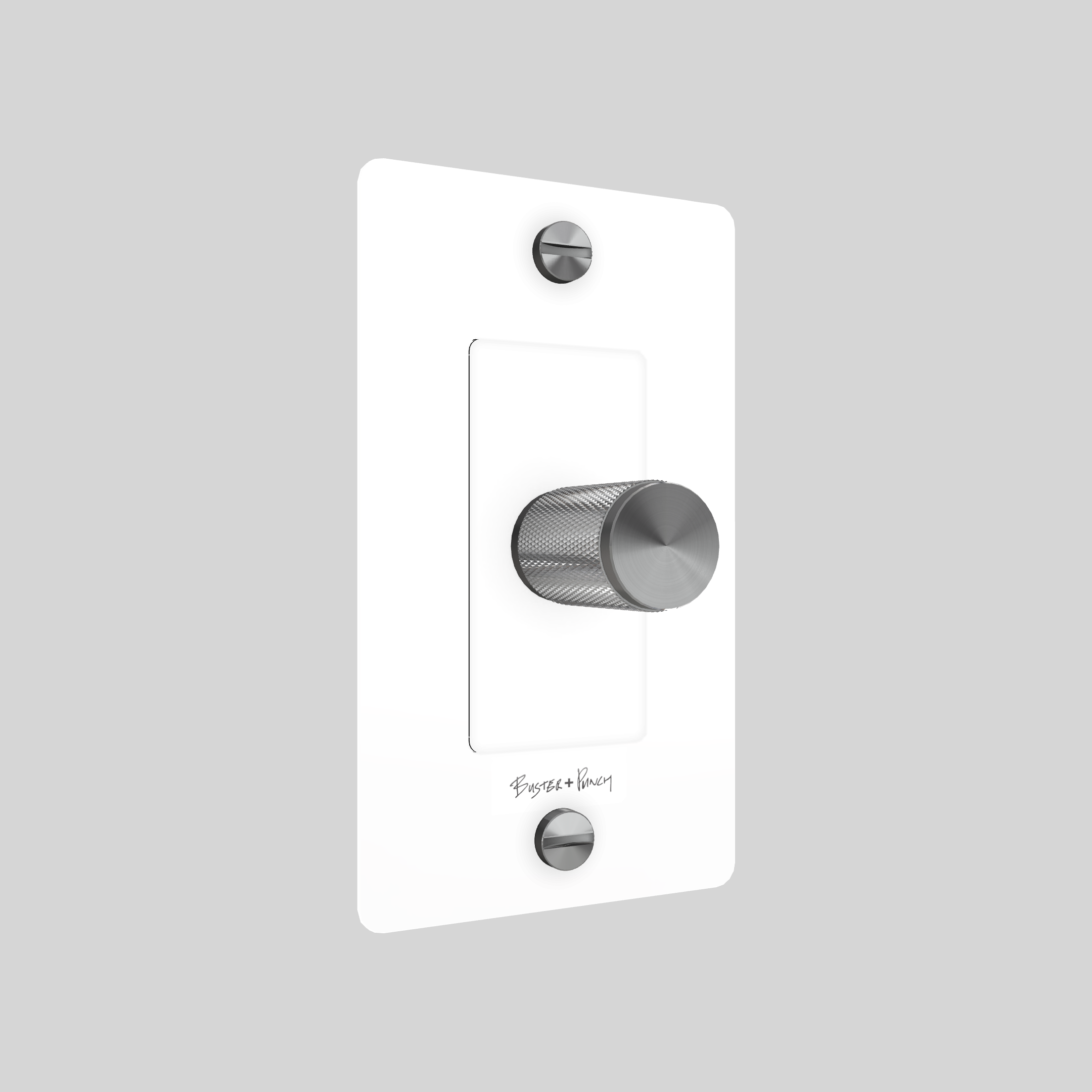 1G DIMMER / CROSS / WITH LOGO / WHITE / STEEL