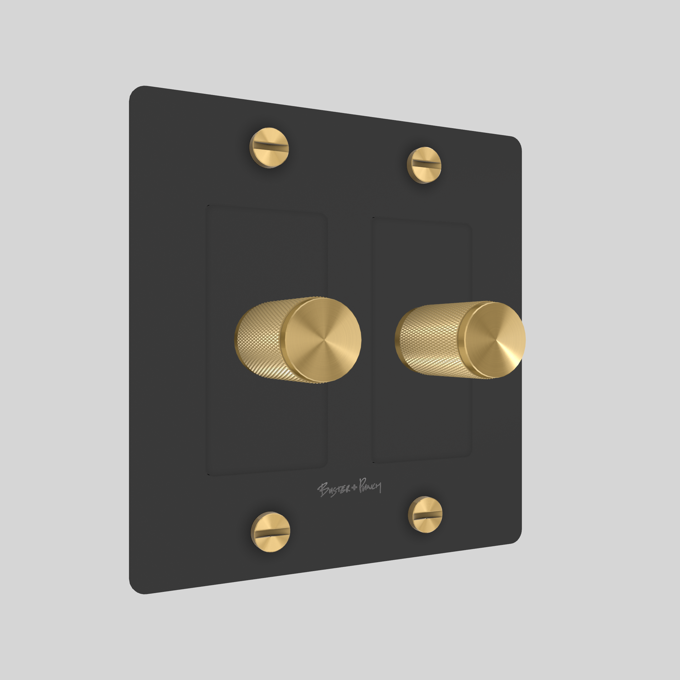 2G DIMMER / CROSS / WITH LOGO / BLACK / BRASS