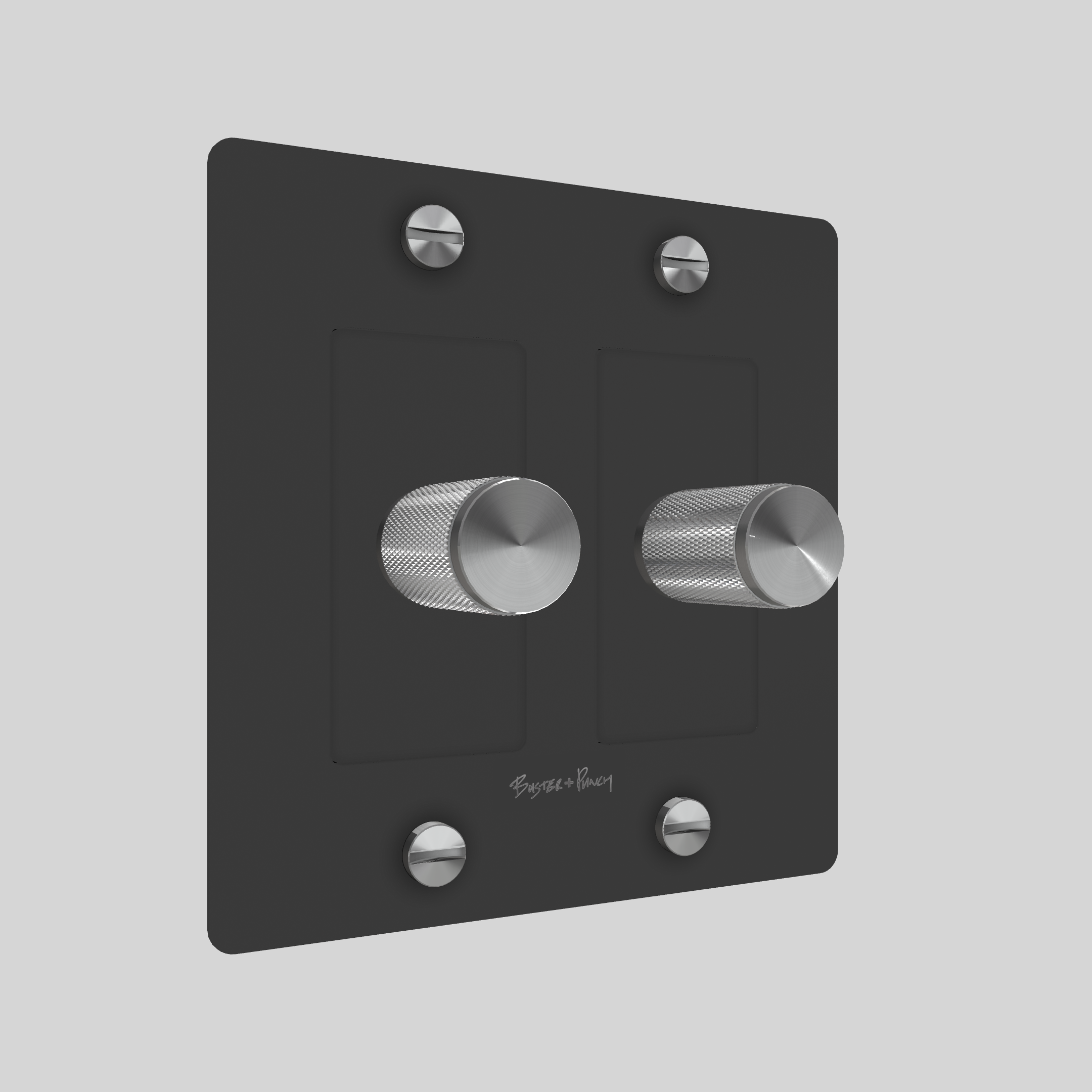 2G DIMMER / CROSS / WITH LOGO / BLACK / STEEL