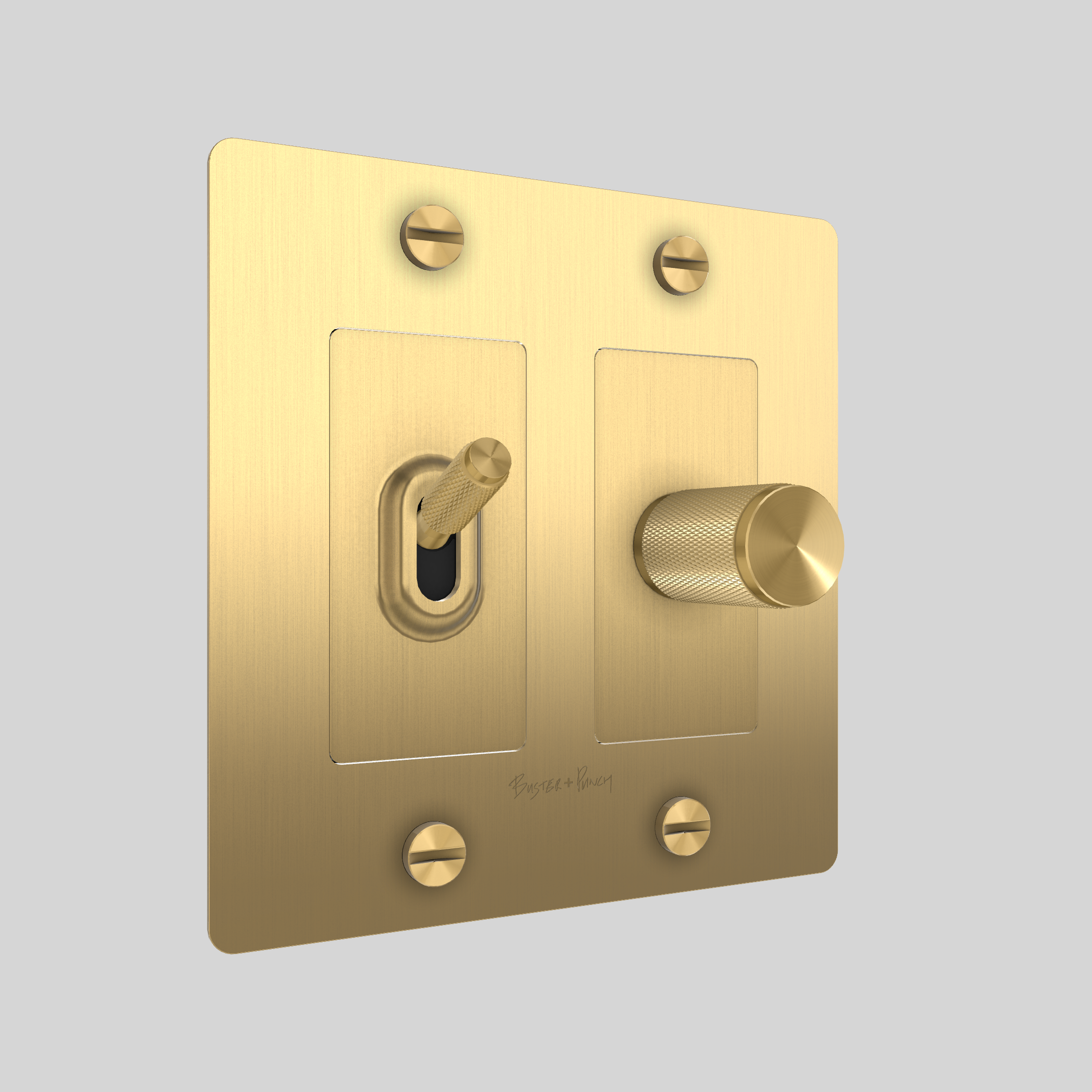 2G TOGGLE & DIMMER / CROSS / WITH LOGO / BRASS / BRASS