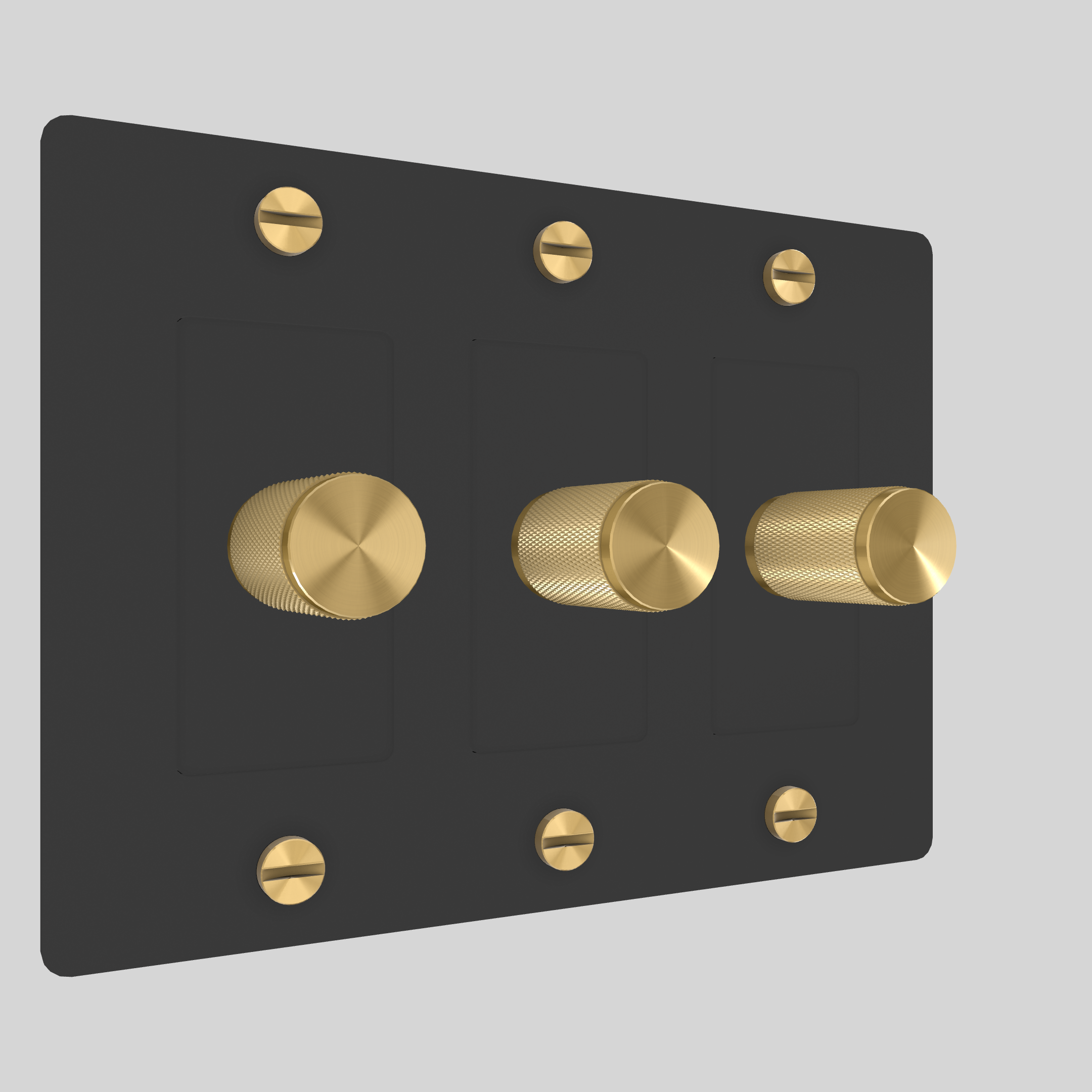 3G DIMMER / CROSS / WITHOUT LOGO / BLACK / BRASS