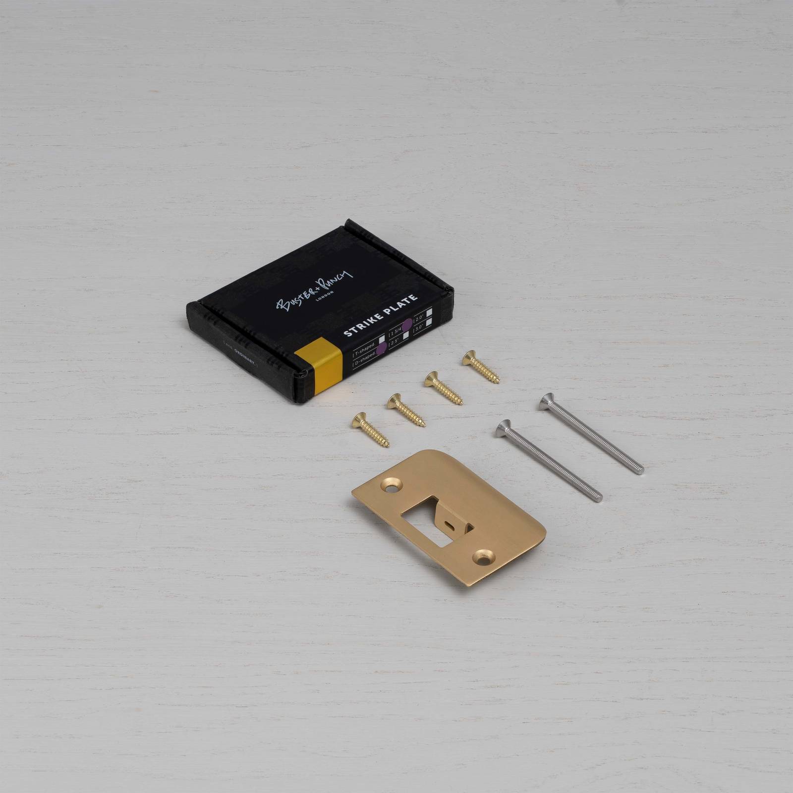STRIKE PLATE KIT / D SHAPED / STANDARD DOOR